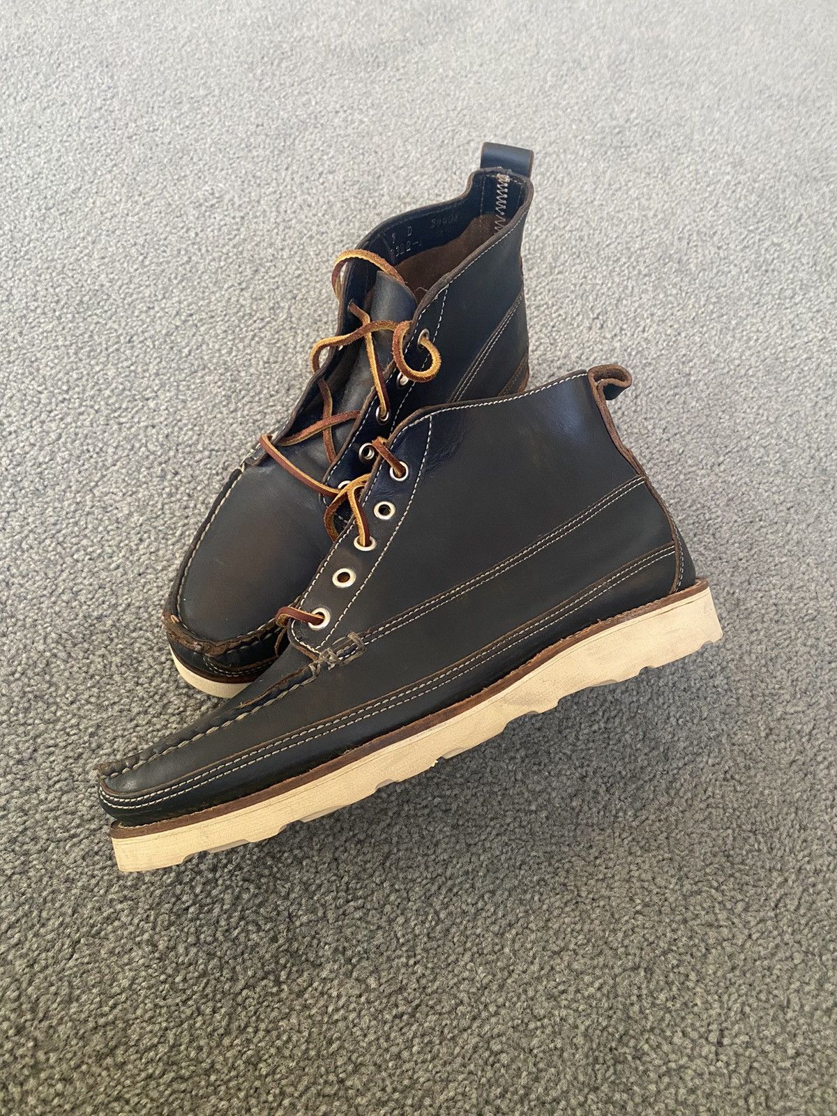 Handmade × Oak Street Bootmakers Beautiful Oak Street Bootmakers Navy Boots Size US 9 / EU 42 - 2 Thumbnail
