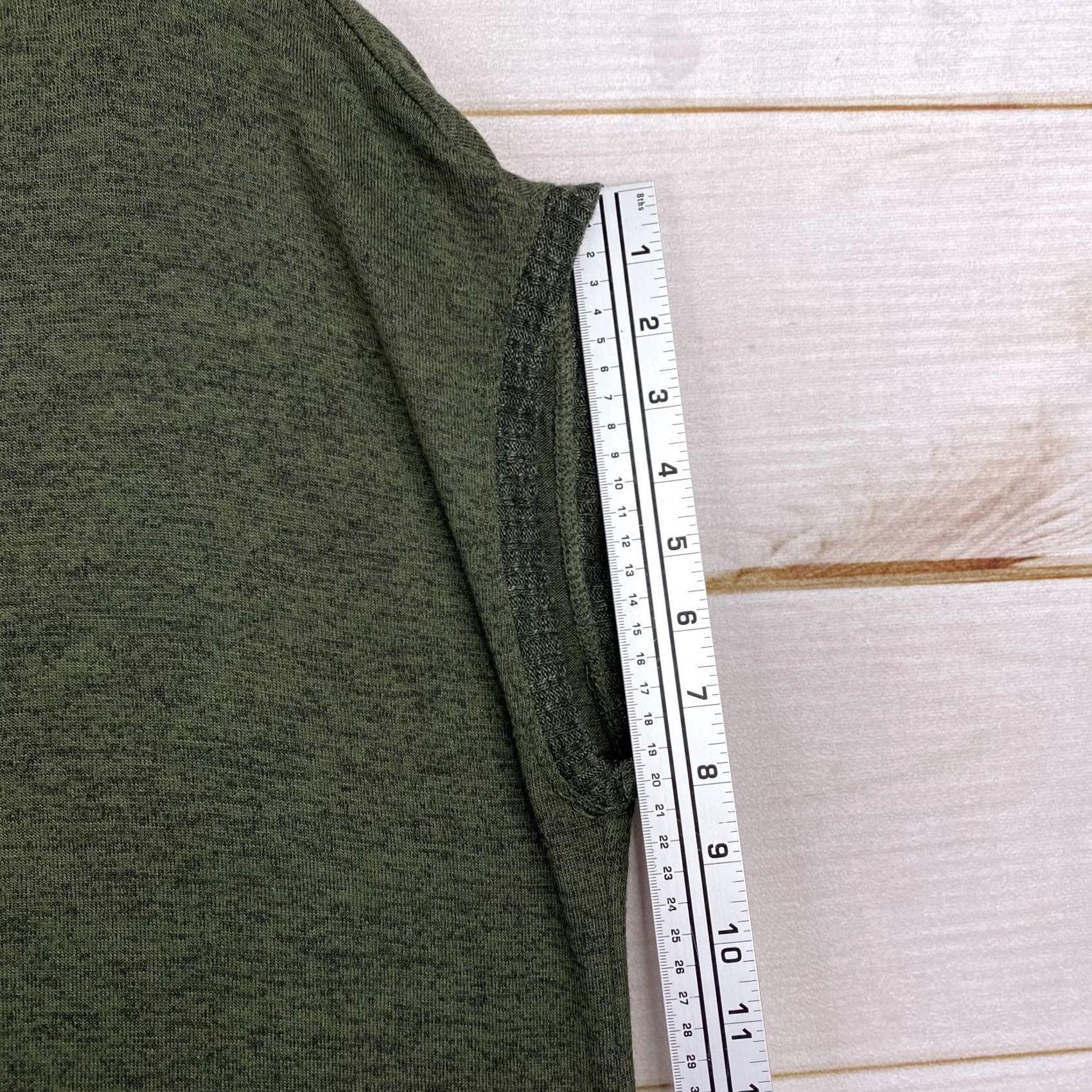 Vintage Matty M Shirt Womens L Green Short Cap Sleeve Pullover Back Tunic Top Size L / US 10 / IT 46 - 5 Thumbnail