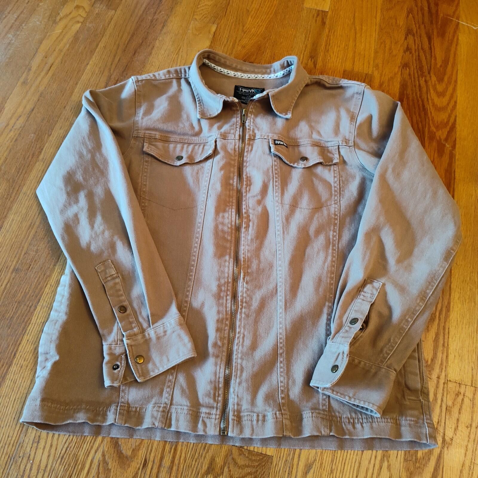 Tony Hawk Tony Hawk Twill Khaki Trucker Jacket Full Zip Men's Size L Size US L / EU 52-54 / 3 - 1 Thumbnail