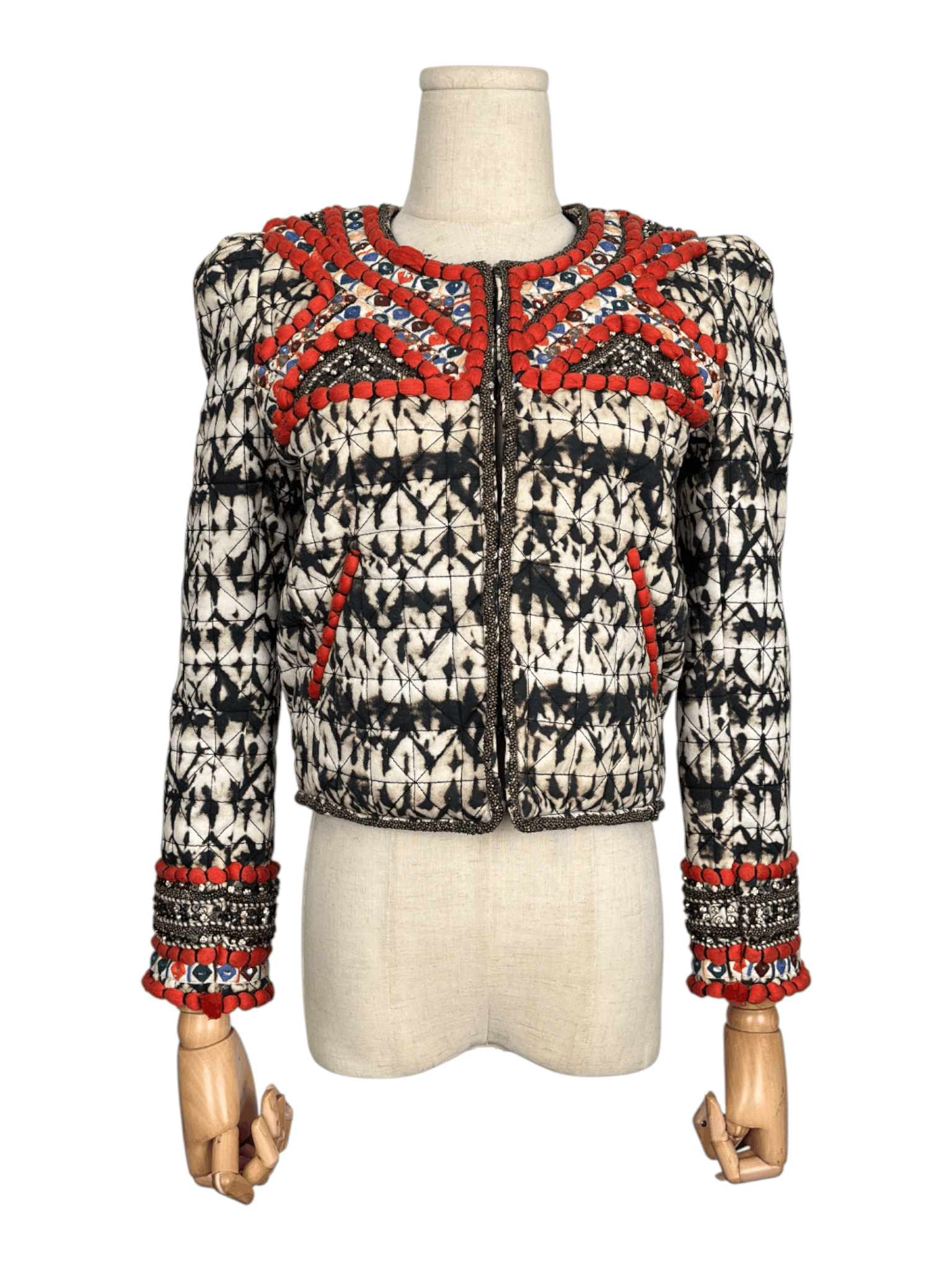 Isabel Marant Isabel Marant X H&M Multicolor Boho Beaded Jacket Size XXS / US 00 / IT 34 - 1 Thumbnail