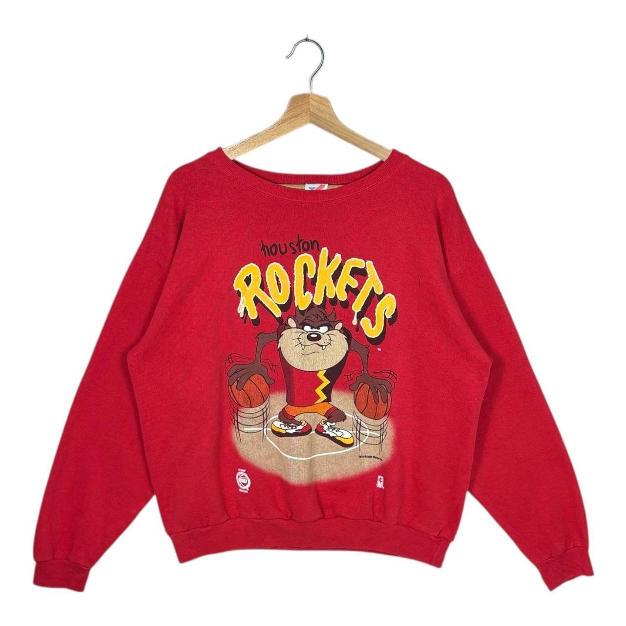 NBA Vintage 90s Houston Rockets Taz Sweatshirt L⁠ Looney Tunes Size US L / EU 52-54 / 3 - 1 Thumbnail