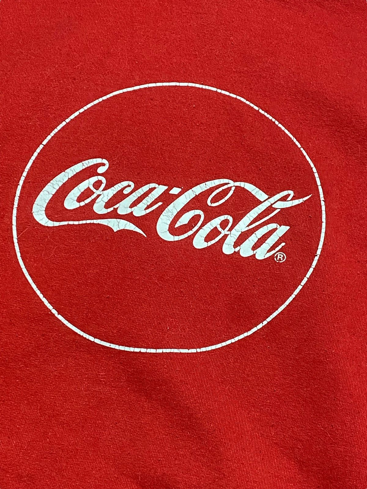 Coca Cola Vintage COCA COLA Coke Red Oversized Baggy Hoodie Size US XL / EU 56 / 4 - 3 Thumbnail