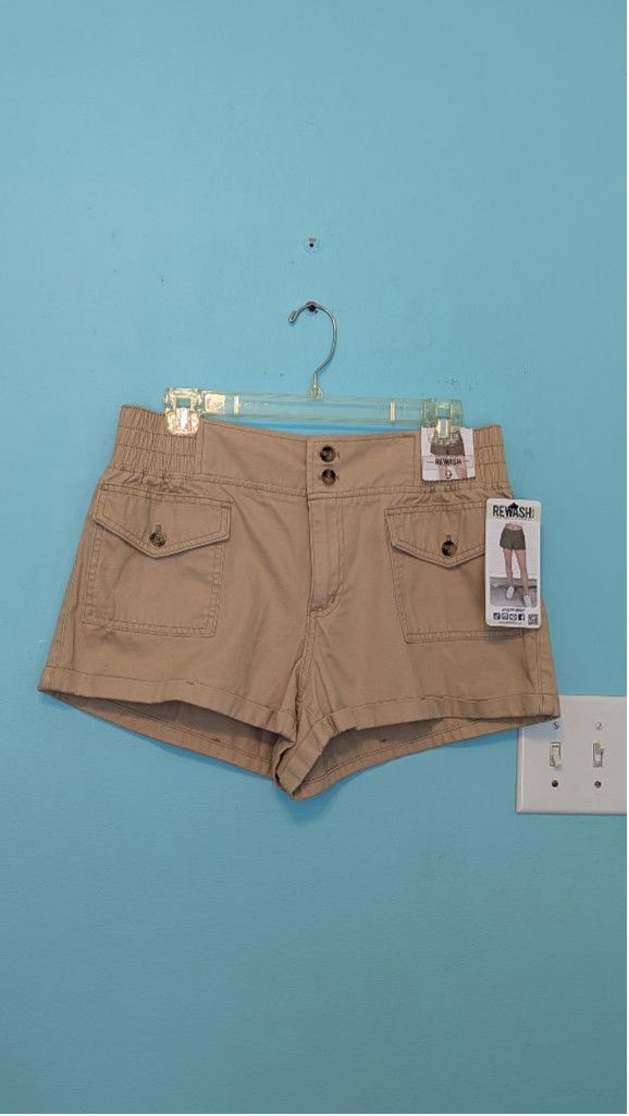 Designer Women's Rewash Utility Shorts, Size 9, Khaki Size 30" / US 8 / IT 44 - 1 Thumbnail