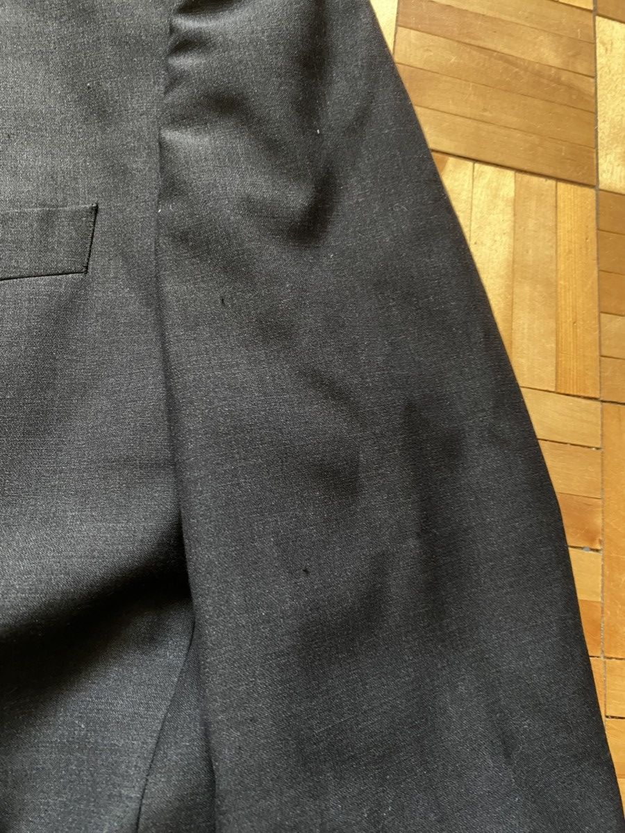Balmain Vintage BALMAIN Black Blazer Wool Jacket Size 44R - 8 Thumbnail