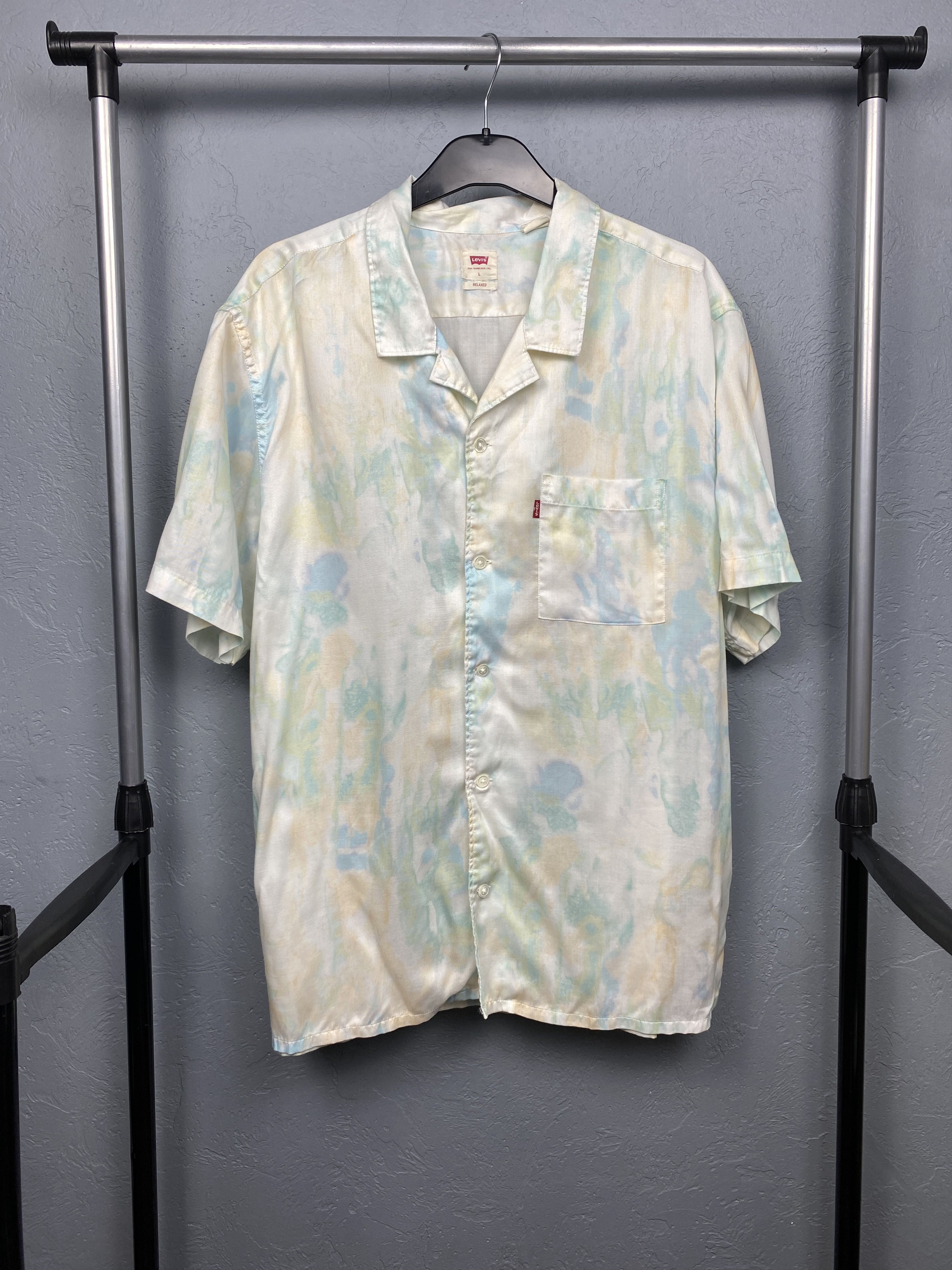 Levi's Levi's Mens Hawaiian Shirt Size US L / EU 52-54 / 3 - 3 Thumbnail