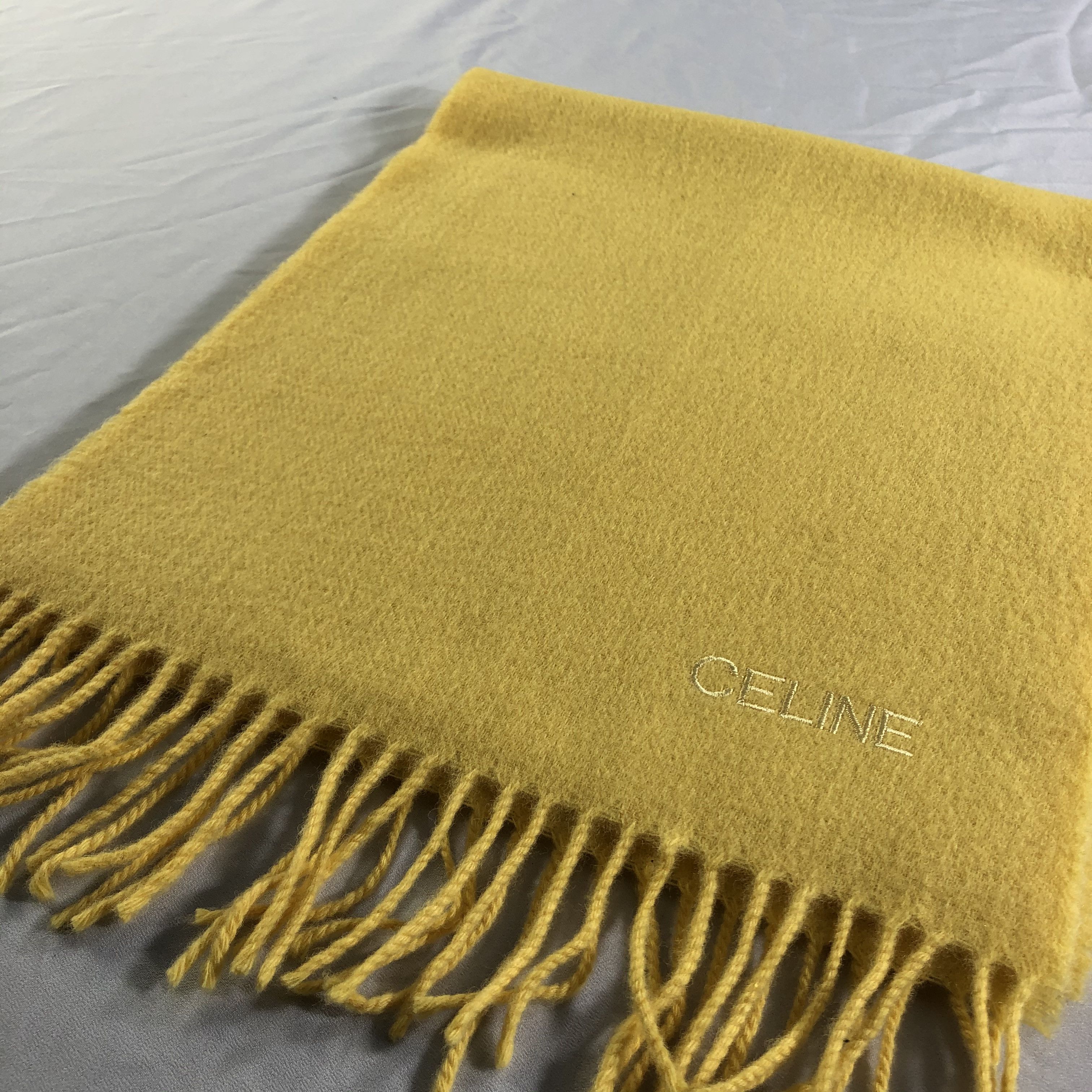Celine Celine Wool Scarf Muffler Neckwear V2438 Size ONE SIZE - 3 Thumbnail