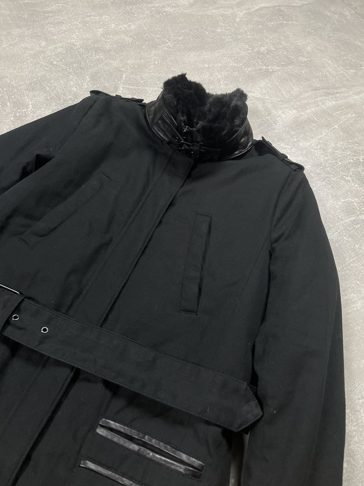 The Kooples The Kooples Fur Belted Opium Avant Garde Leather Zip Jacket Size US S / EU 44-46 / 1 - 3 Thumbnail
