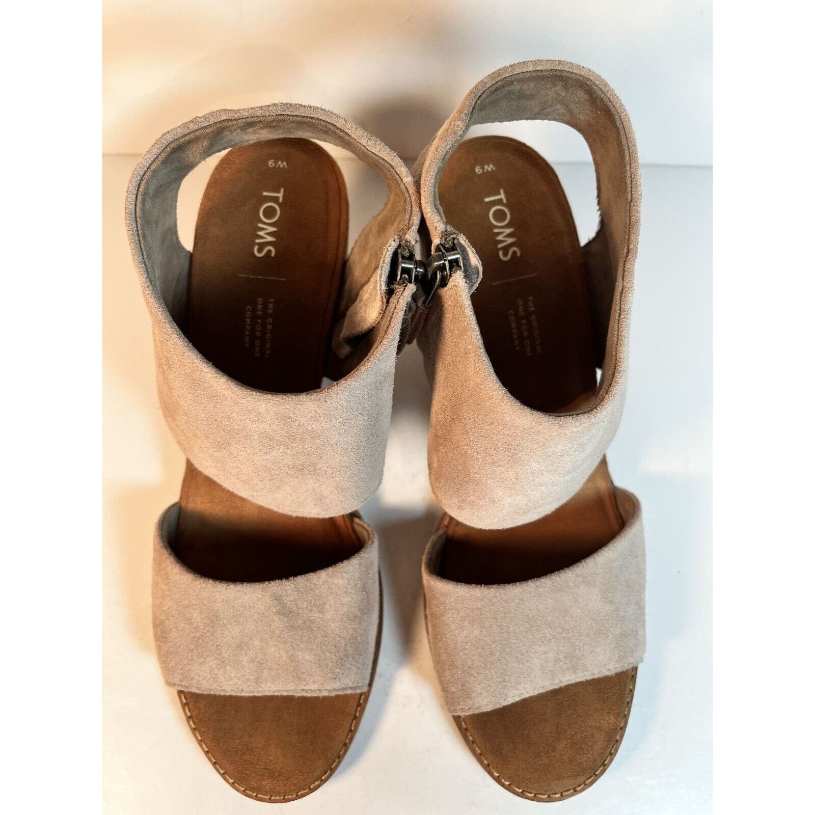 Toms TOMS Suede Majorca Cutout Block Heels Womens Casual Sandals Size US 9 / IT 39 - 17 Thumbnail