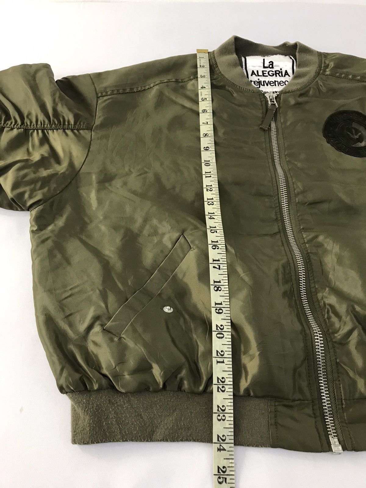 Vintage La Ageria Rejuvenece Emsercite OG Bomber Flight Jacket Size US L / EU 52-54 / 3 - 13 Thumbnail
