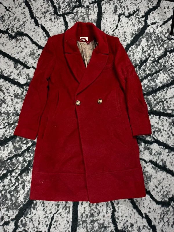 Kenzo Kenzo long wool coat red 40 Size S / US 4 / IT 40 - 1 Thumbnail