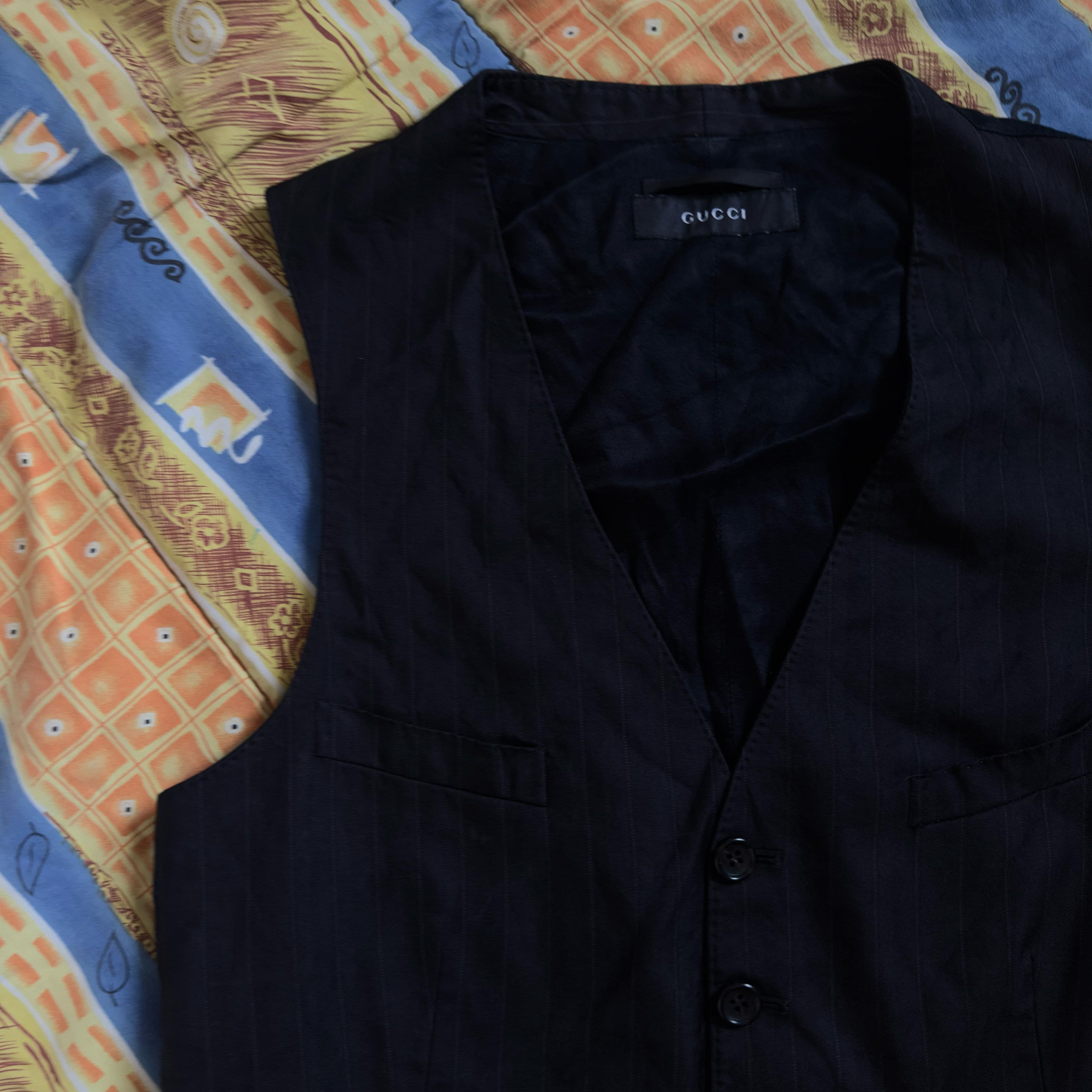 Gucci × Tom Ford Gucci by Tom Ford Wool Vest Black Size M / US 6-8 / IT 42-44 - 3 Thumbnail