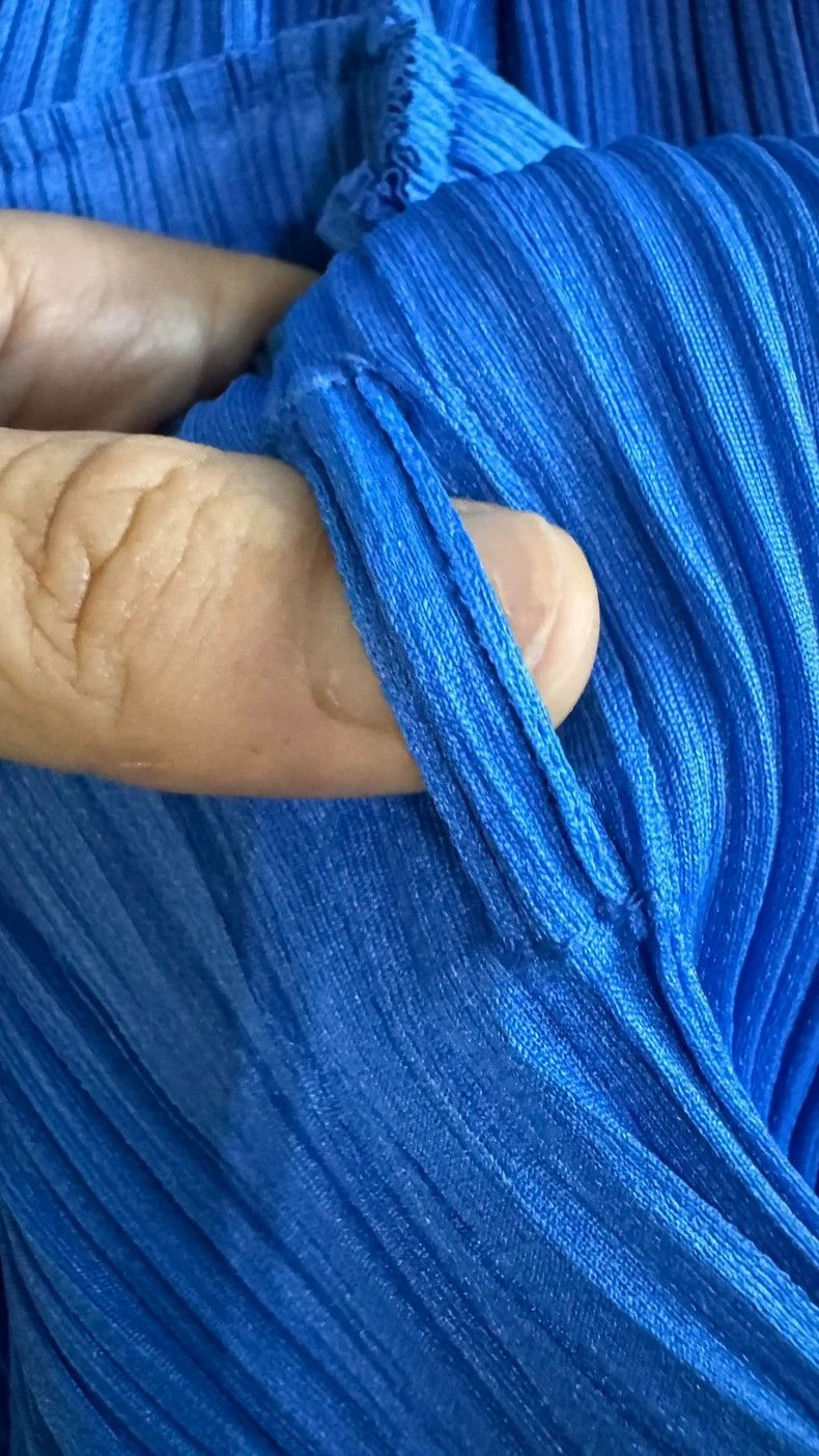 Issey Miyake issey miyake size：2 Royal blue skirt 2506-Nextarrow Size 22" - 5 Thumbnail