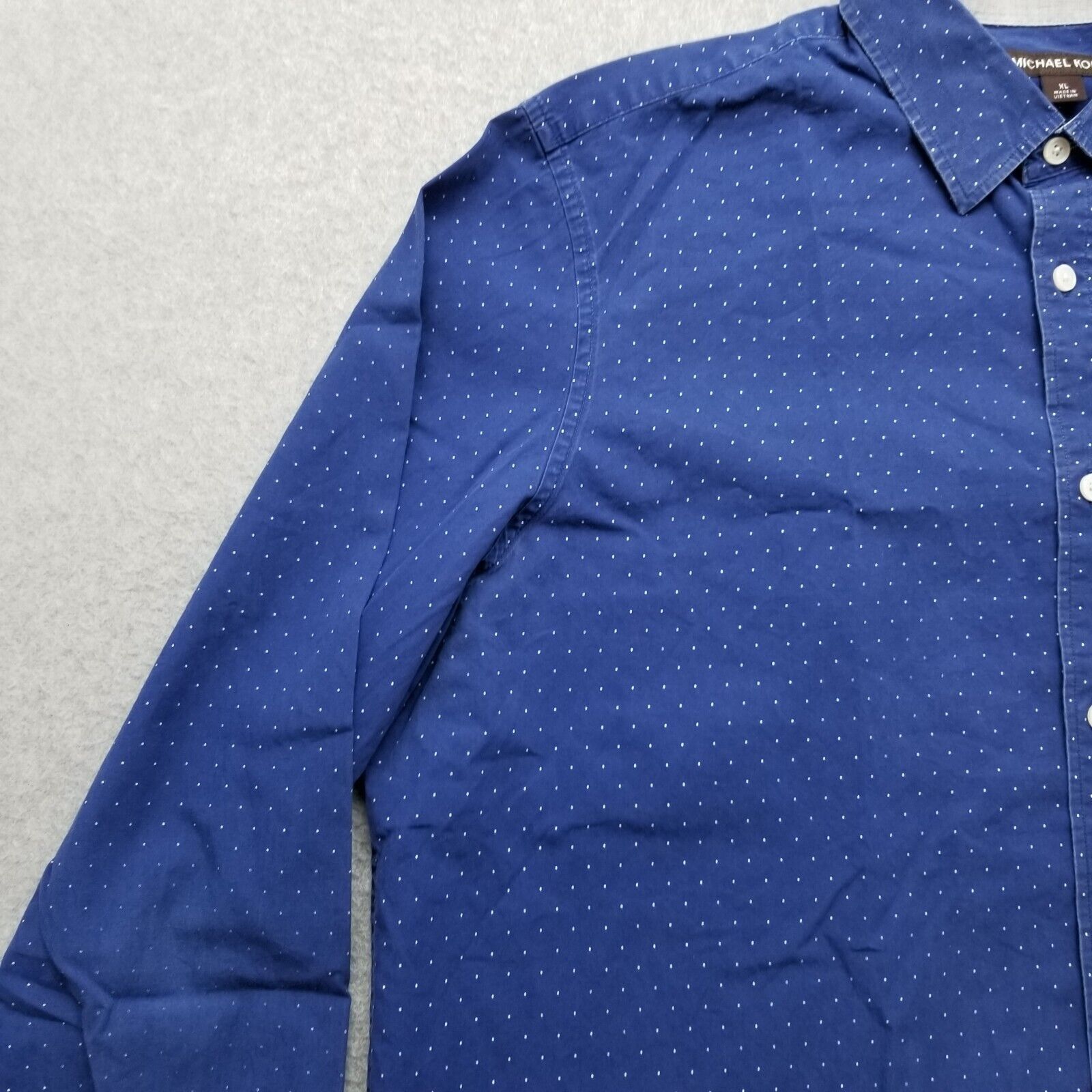 Michael Kors Michael Kors Shirt Mens XL Polka Dot Button Up Long Sleeve Size US XL / EU 56 / 4 - 3 Thumbnail
