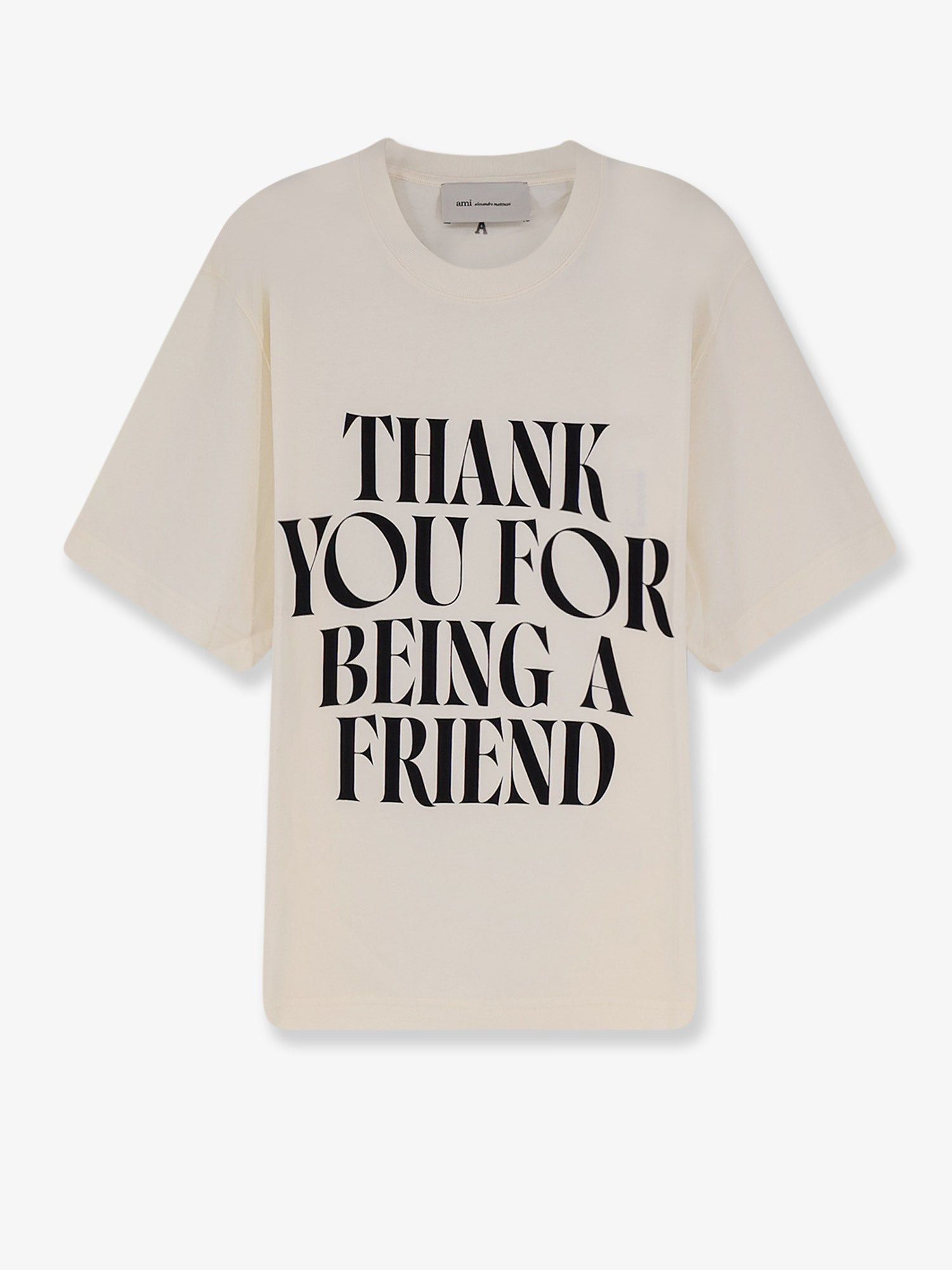 Ami Paris Cotton t-shirt with frontal print Tag Size L Men - USA Tariffs Included