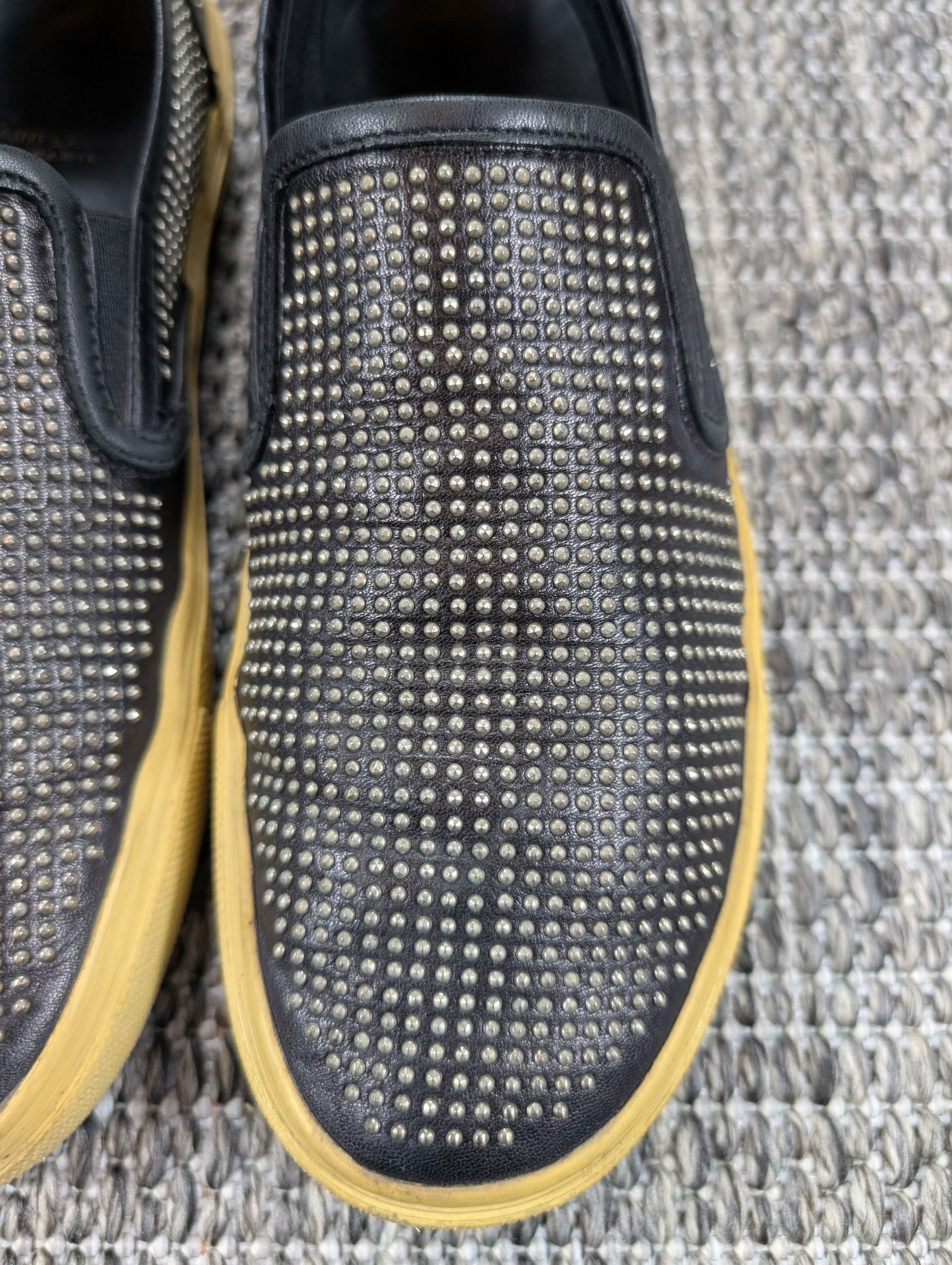 Saint Laurent Paris Saint Laurent Hedi Slimane FW14 Studded Slip On Sneakers Size US 8.5 / EU 41-42 - 3 Thumbnail