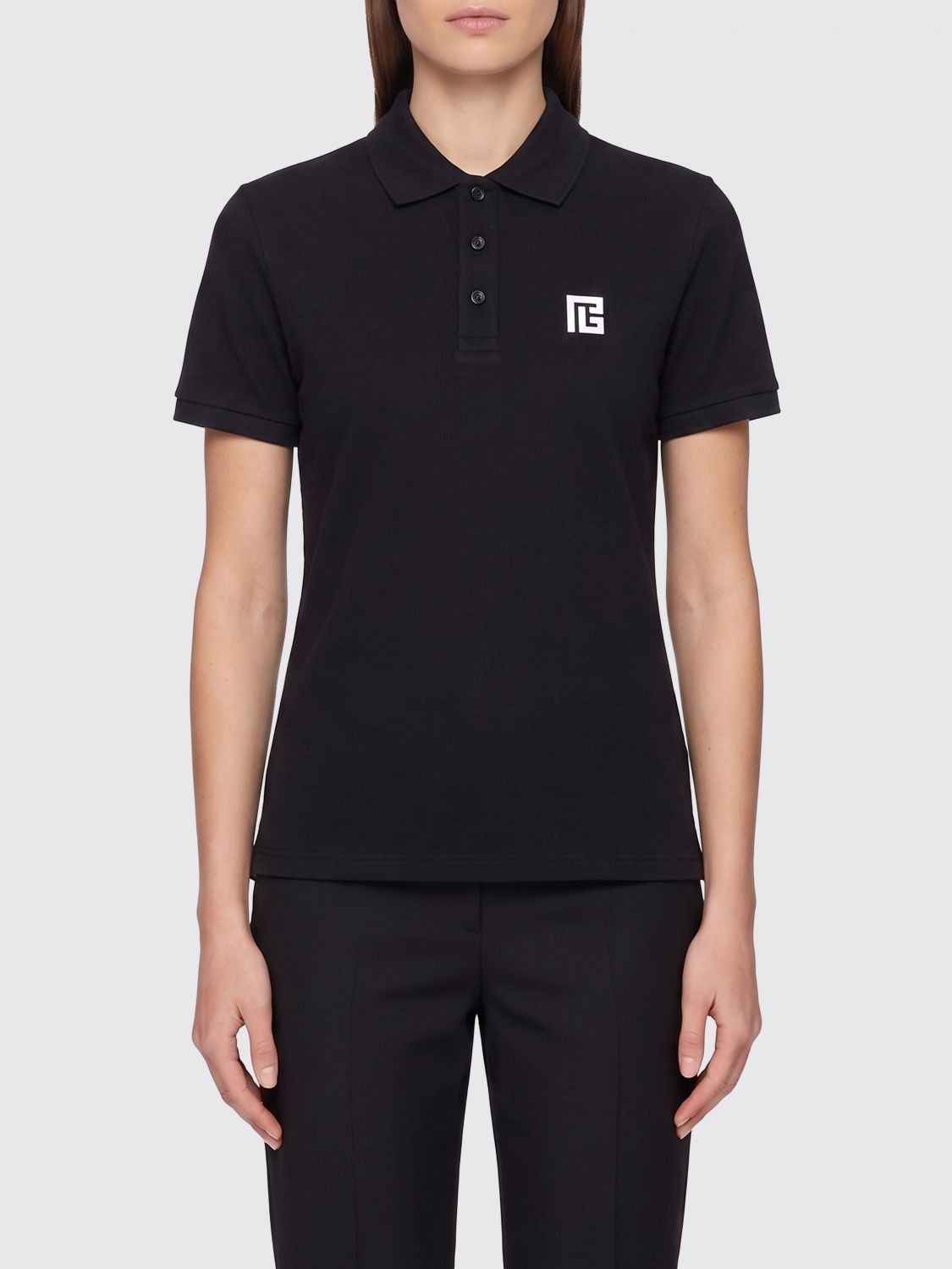Balmain Balmain Polo Shirt Woman Black Size XXL / US 16-18 / IT 52-54 - 1 Thumbnail