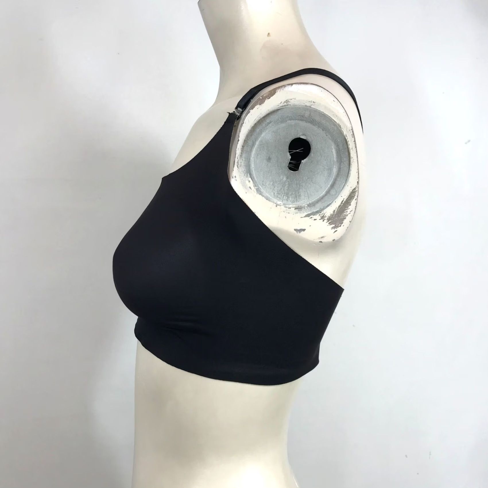 Vintage KNIX WOMEN'S BRA 6 BLACK CRISS CROSS BACK WIRELESS COMFORT N/A Size ONE SIZE - 4 Thumbnail