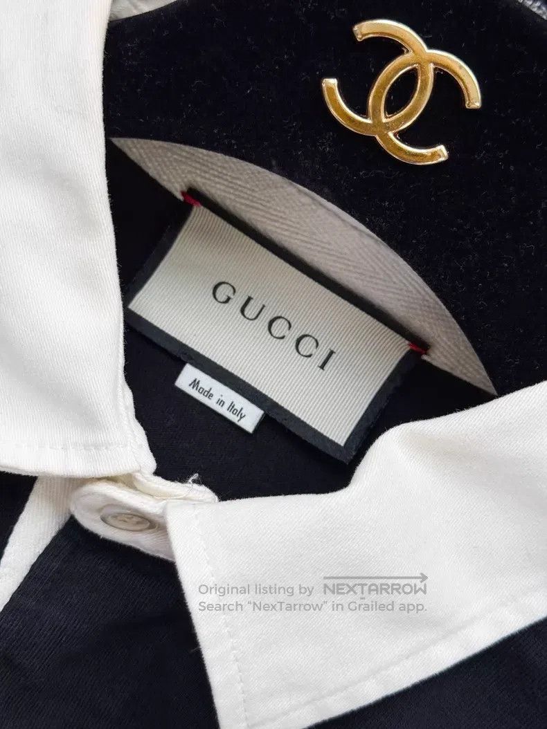 Gucci Gucci Yellow and white V-patterned leopard head pattern lo Size US L / EU 52-54 / 3 - 5 Thumbnail