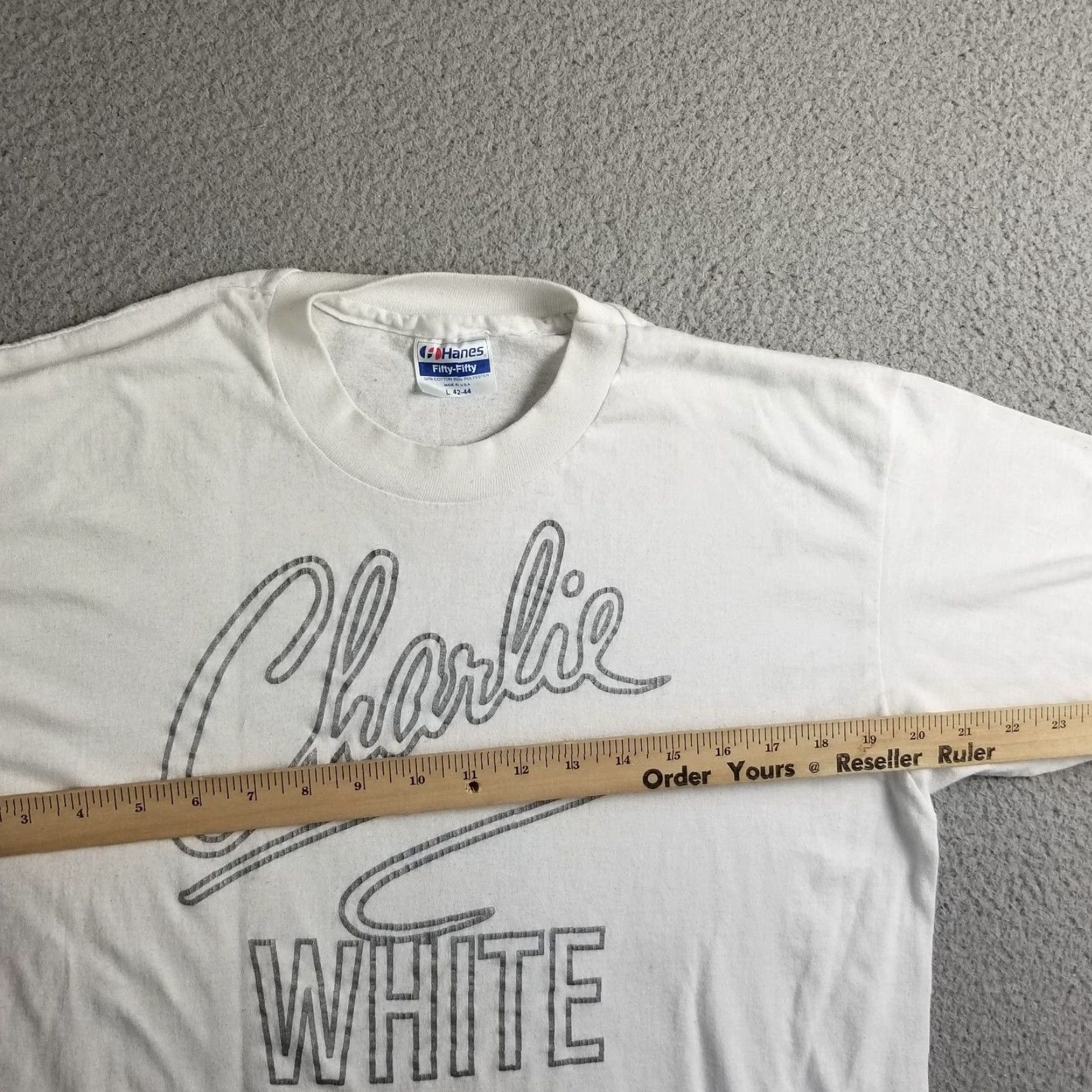 Vintage Revlon Shirt Mens Large Extra Large XL Vintage Charlie White Perfume Promo Size US L / EU 52-54 / 3 - 5 Thumbnail