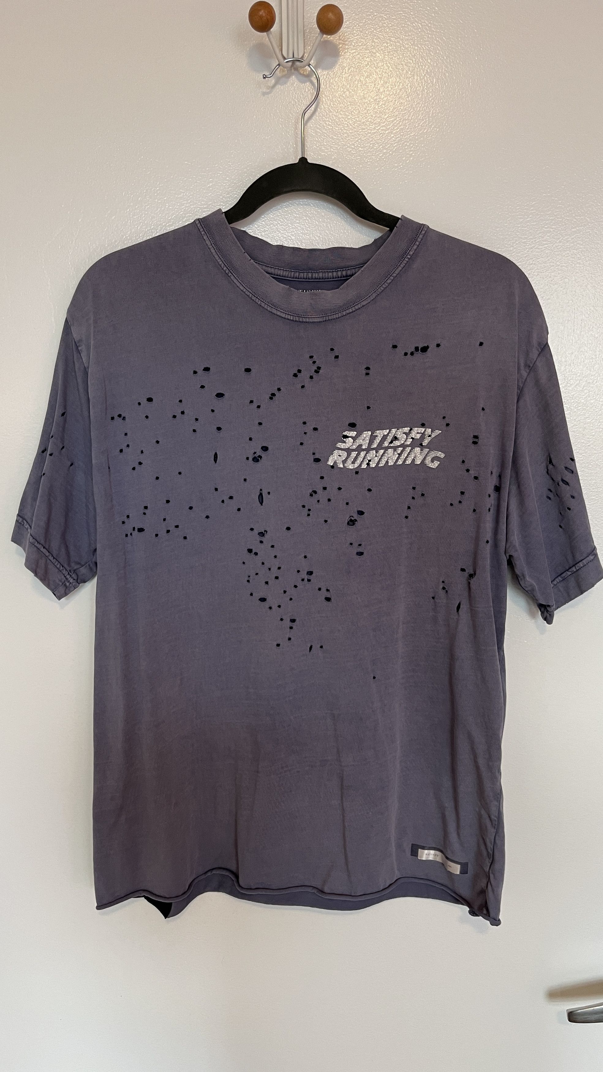 Satisfy Running MothTech Purple Tee Large 🌊