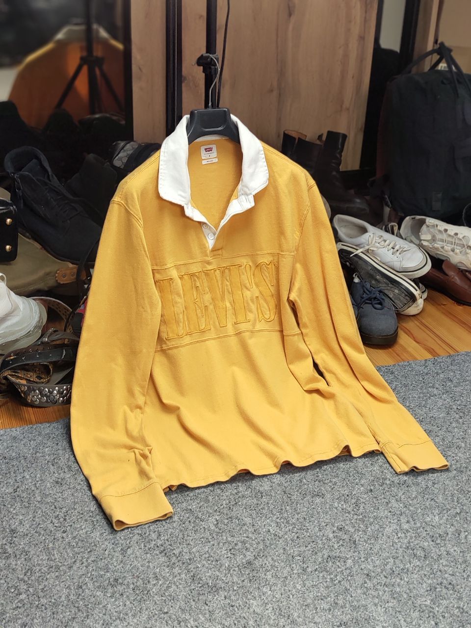 Levi's Vintage Levis Rugby long sleeve Polo shirts 90s Y2K Style Size US M / EU 48-50 / 2 - 9 Thumbnail