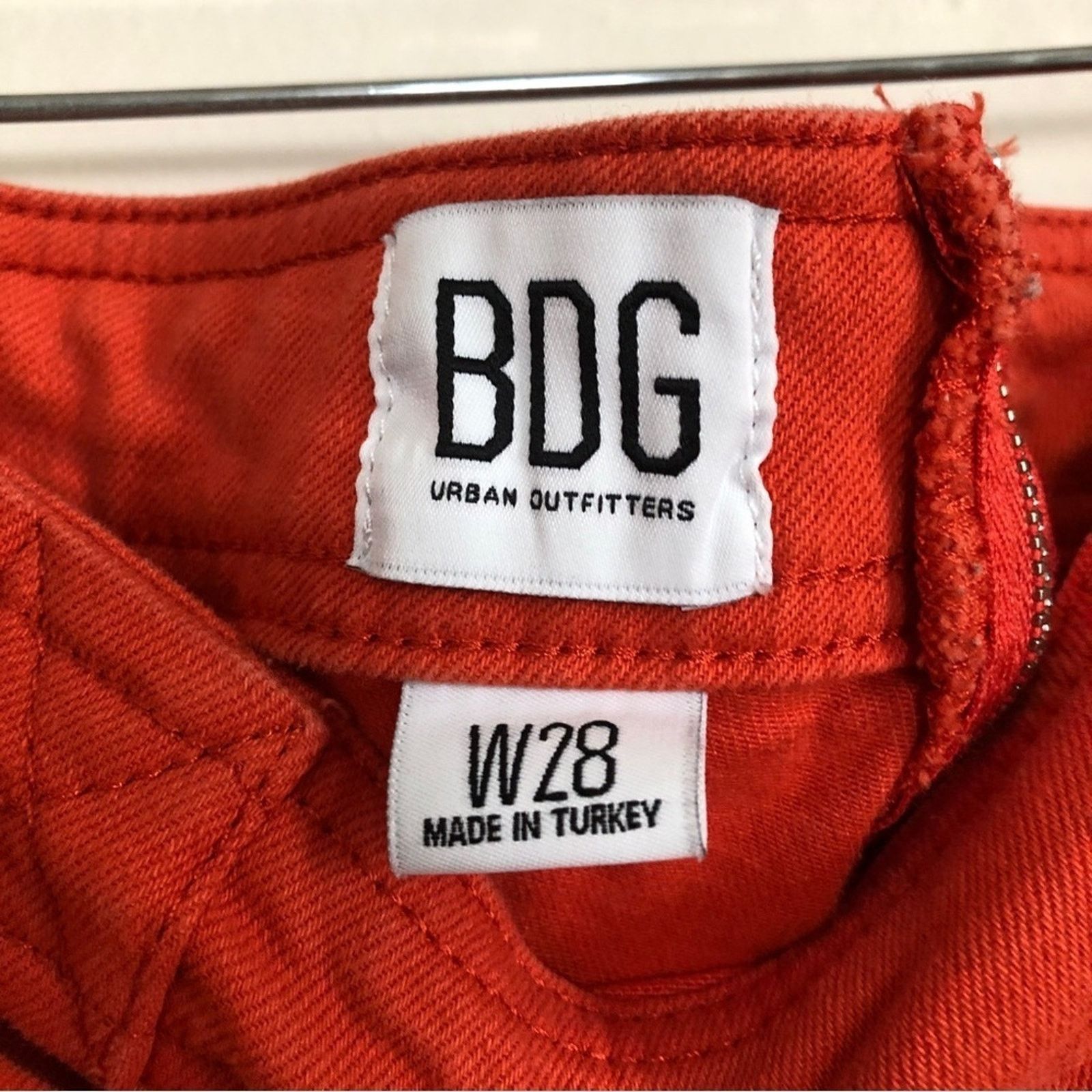 Urban Outfitters Urban Outfitters UO BDG Bright Coral Orange High Rise Pants Size 28" / US 6 / IT 42 - 8 Thumbnail