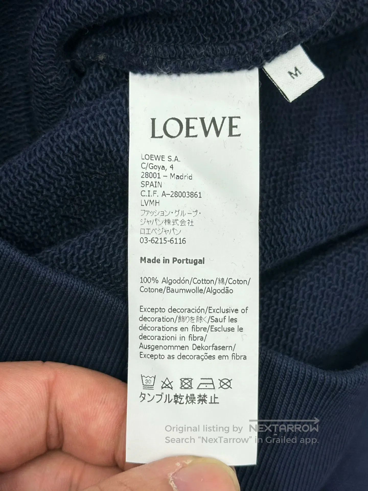 Loewe Loewe Blue Embroidered Letter Logo Sweatshirt| Size US M / EU 48-50 / 2 - 4 Thumbnail