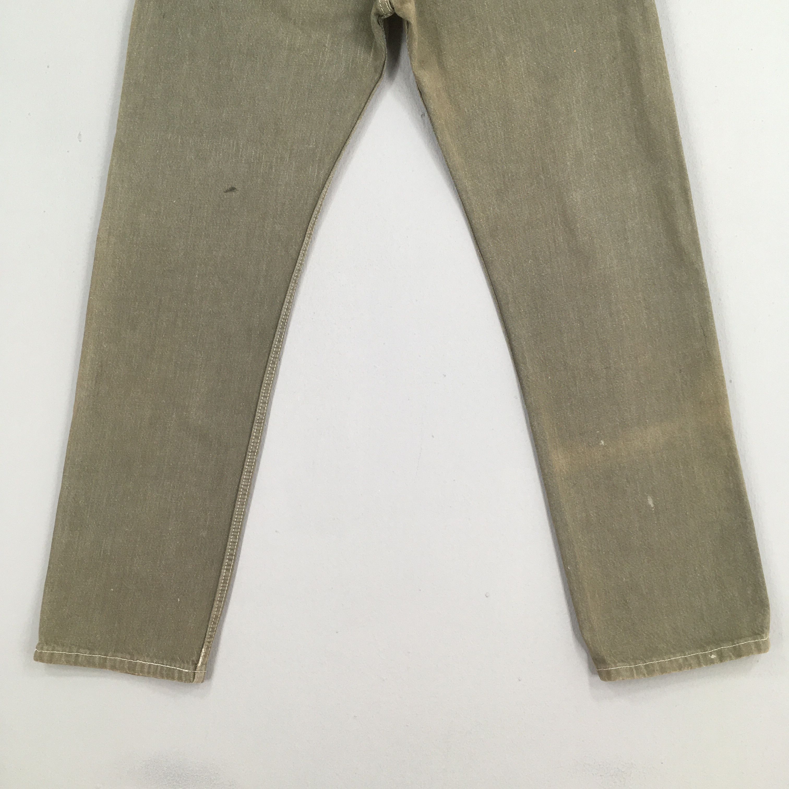 Levi's Size 31X30.5 Vintage 90s Levi's 501 Brown Jeans S947 Size 31" - 9 Thumbnail