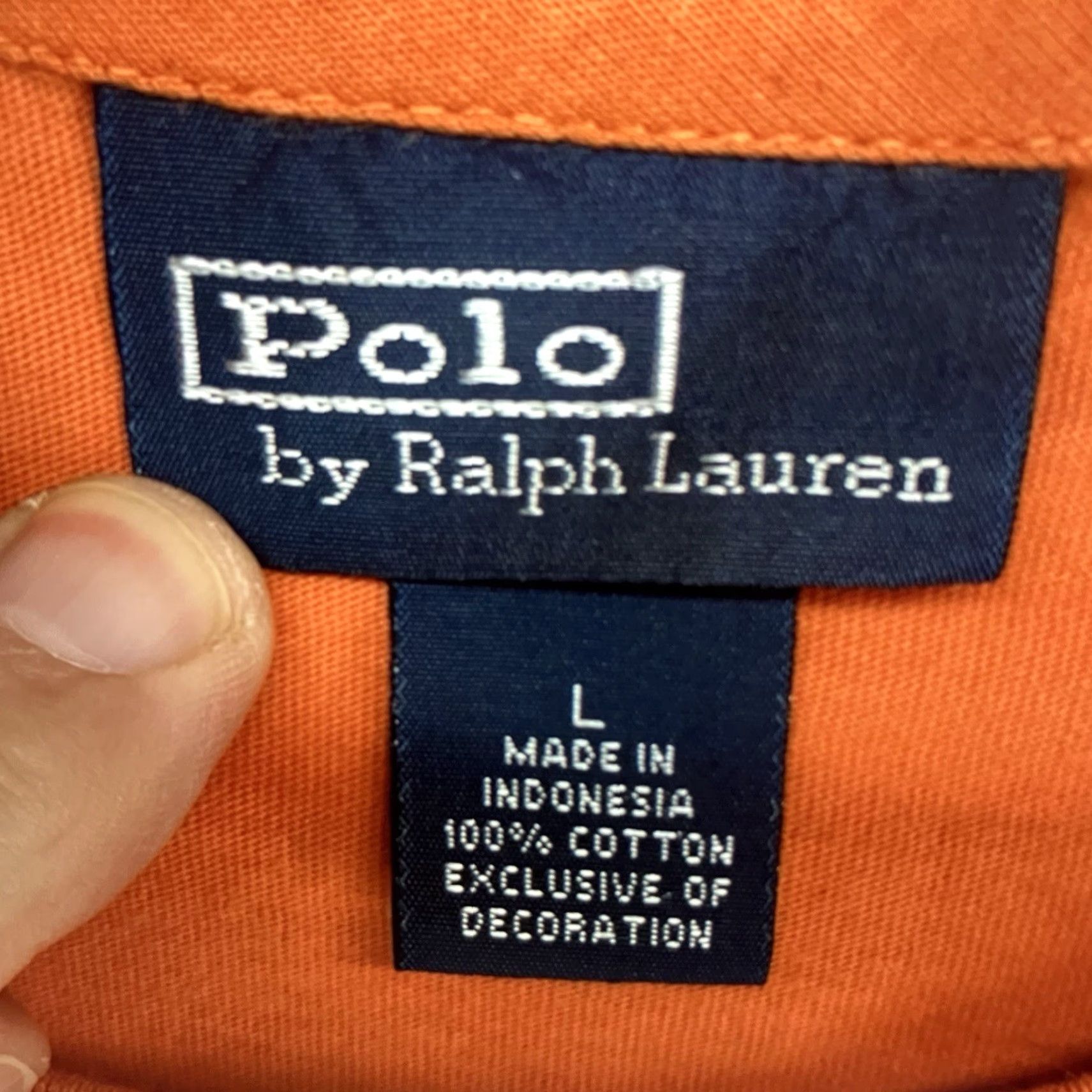 Vintage VINTAGE Polo Men’s T-Shirt Large Orange 90s Cotton Crew Neck Short Sleeve Beach Preppy Size US L / EU 52-54 / 3 - 3 Thumbnail