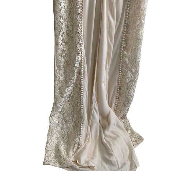 Other Coco + Jamieson Ivory Floral Embroidered Boho Duster Size XS / US 0-2 / IT 36-38 - 10 Thumbnail