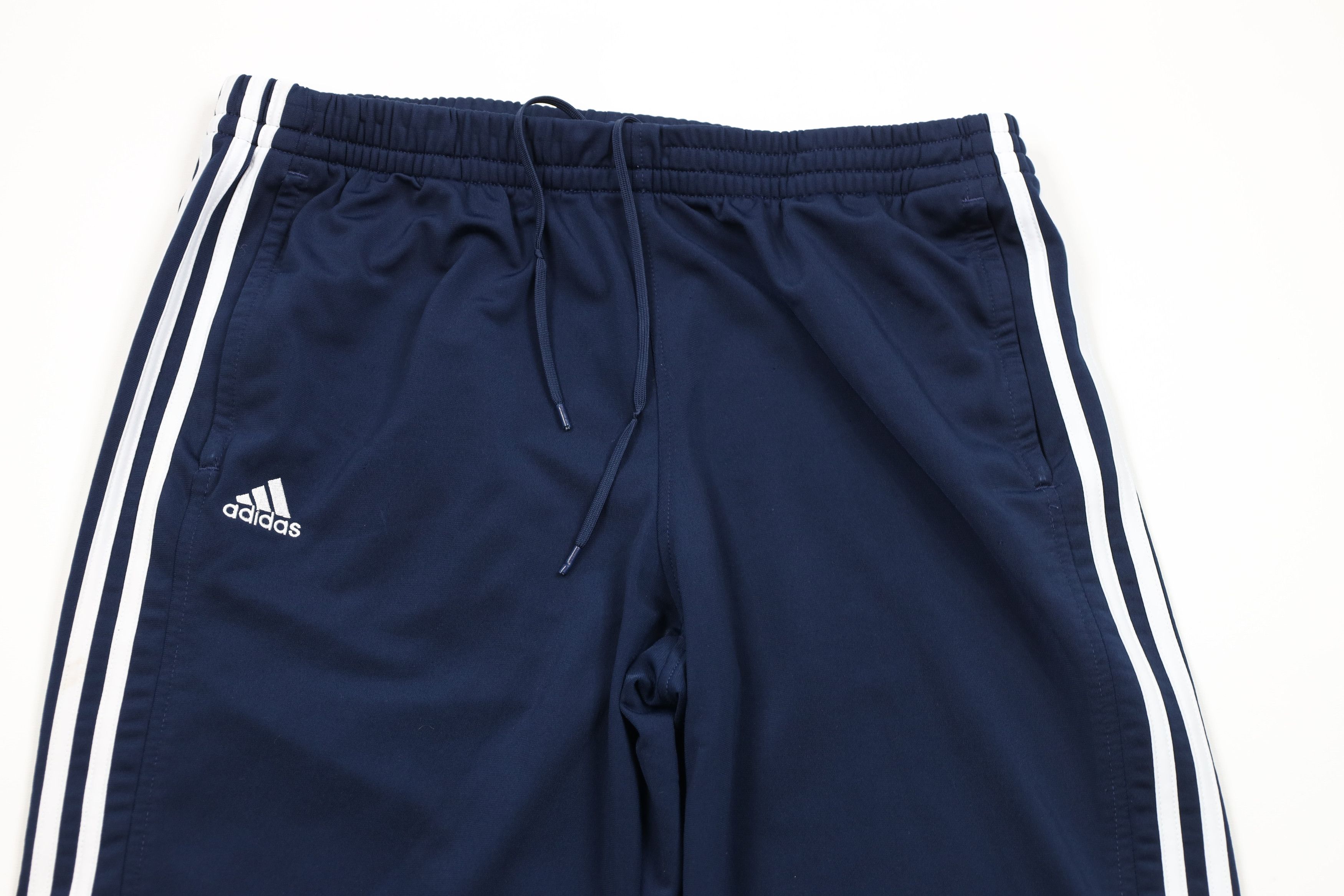 Adidas × Vintage Vintage Y2K Adidas Striped Spell Wide Leg Sweatpants Blue Size US 38 / EU 54 - 2 Thumbnail