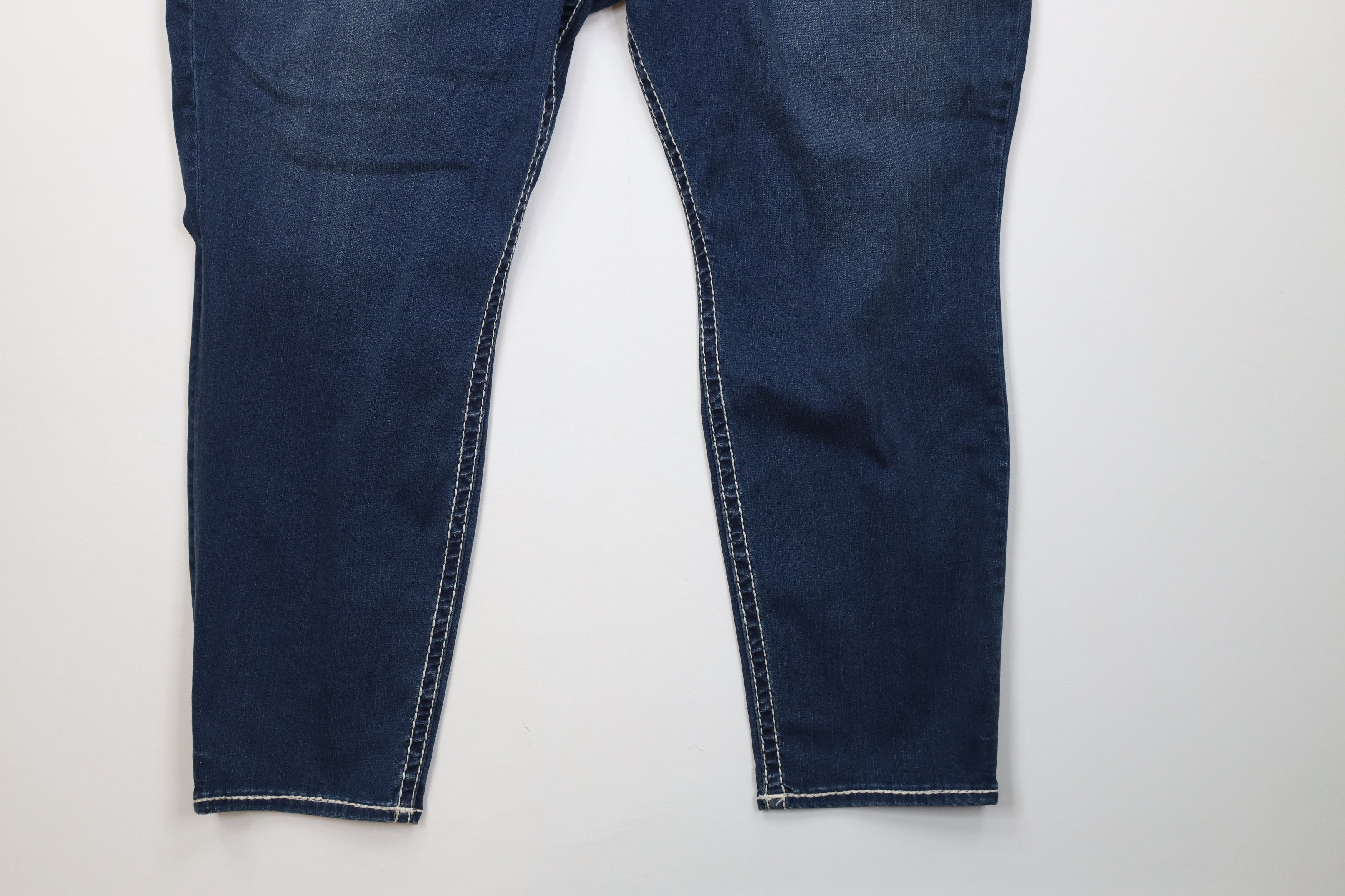 True Religion New True Religion Stitch Curvy Skinny Flap Big T Denim Jeans Size 34" / US 12 / IT 48 - 4 Thumbnail