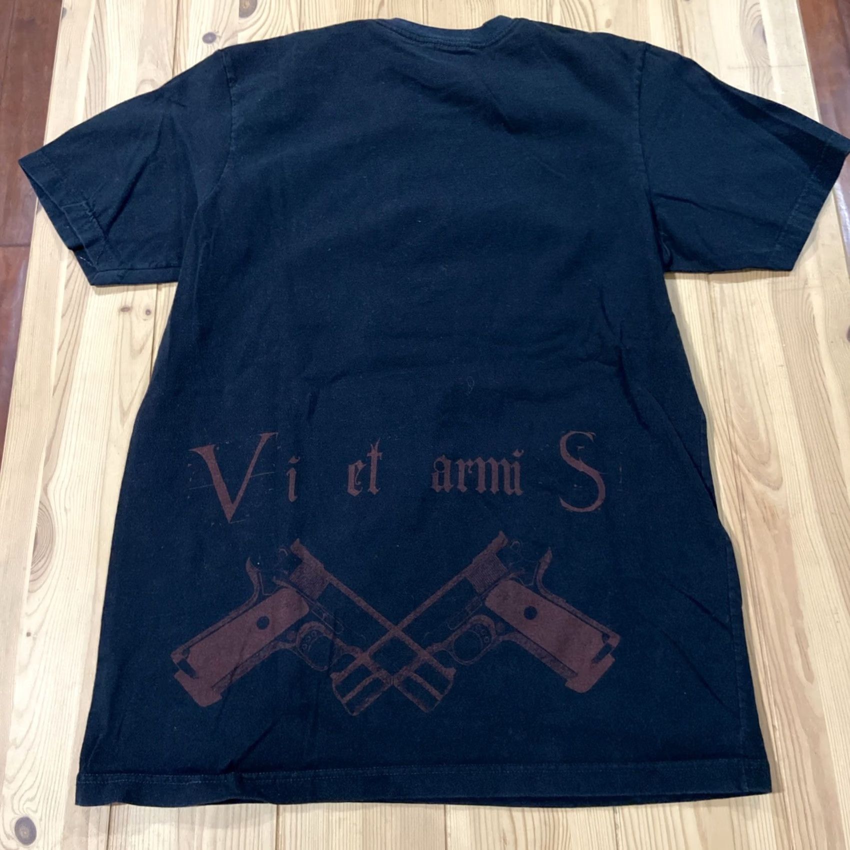 Vintage VINTAGE Ministry Of Ink Grunge Y2K Crown Angel T Shirt Medium Black Cotton Logo 90s Men Short Sleeve Crew Neck Graphic Print Size US M / EU 48-50 / 2 - 6 Thumbnail
