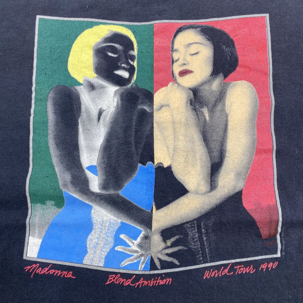 Band Tees 1990s Vintage Madonna Blond Ambition World Tour T-Shirt Size US L / EU 52-54 / 3 - 8 Thumbnail