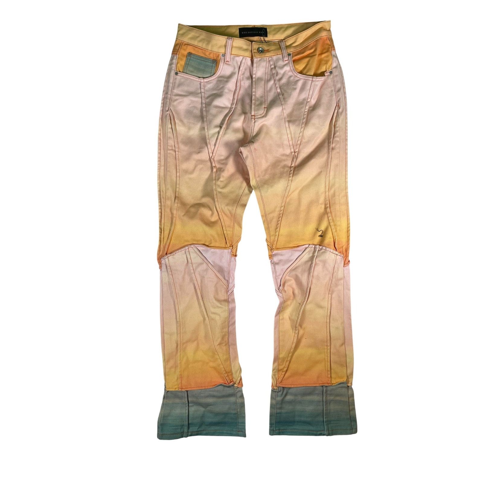 Who Decides War Who Decides War Sun Bleached Multi Jeans Size US 32 / EU 48 - 1 Thumbnail
