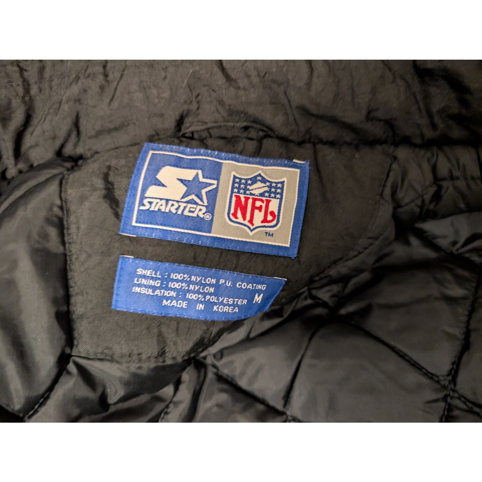 Starter VTG Starter Pittsburgh Steelers Mens Medium Puffer Jacket Size US M / EU 48-50 / 2 - 8 Thumbnail