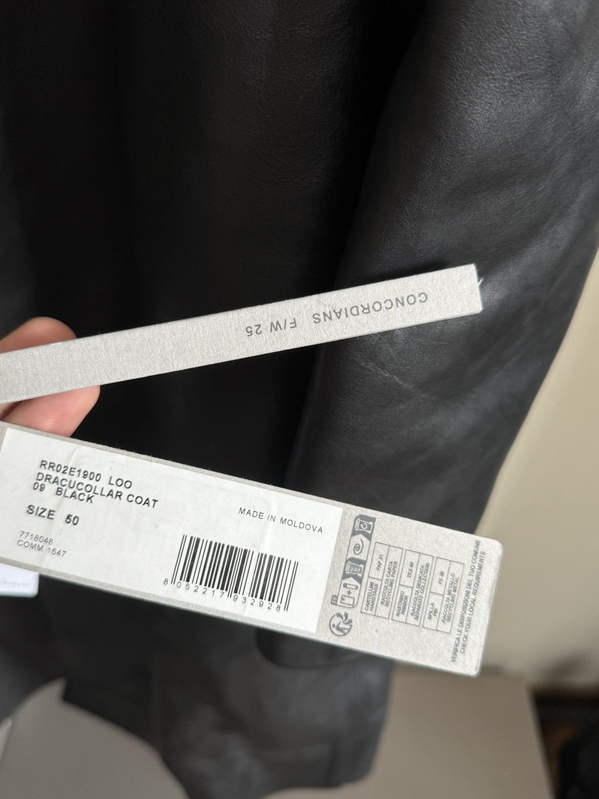 Rick Owens Rick owens 25FW DRACUCOLLAR COAT Size US M / EU 48-50 / 2 - 6 Thumbnail