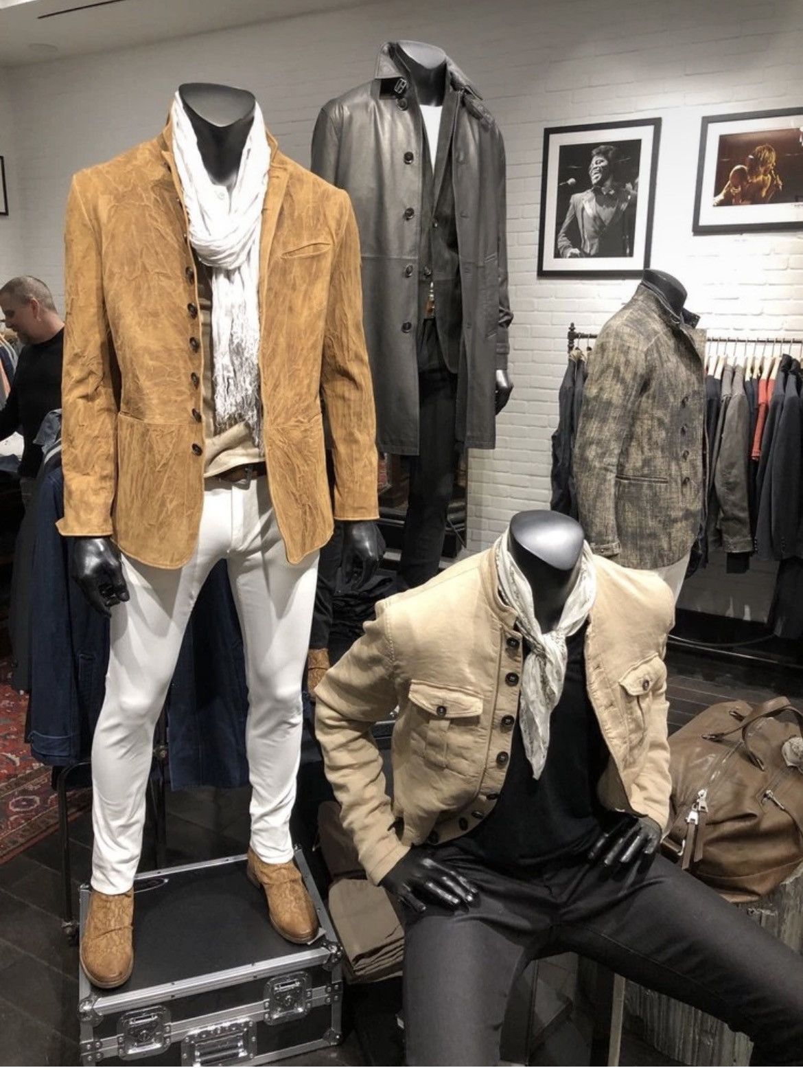 John Varvatos Woodward Multibutton Sheepskin Jacket EU 48 USA 38 Size US M / EU 48-50 / 2 - 2 Thumbnail