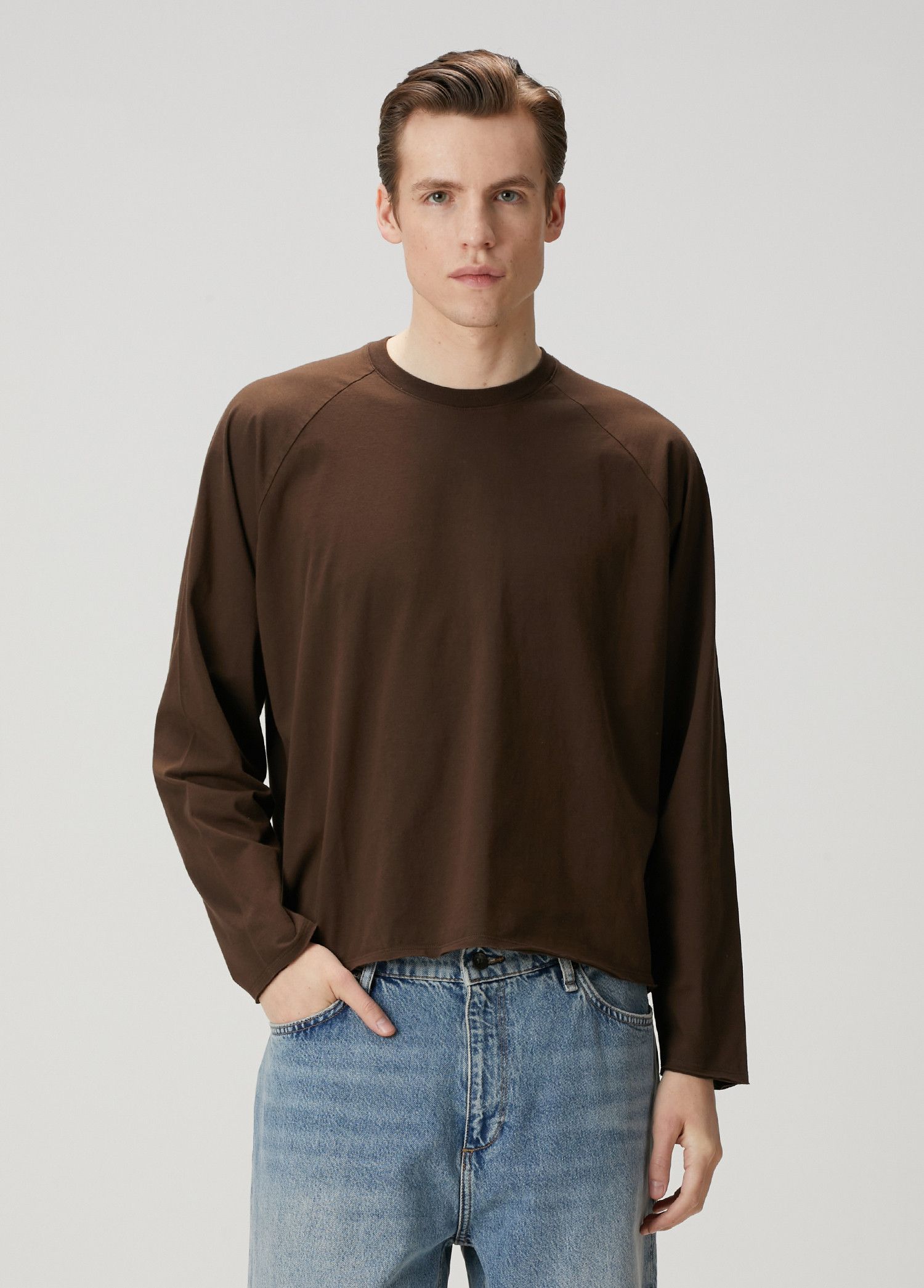 The Row THE ROW Ezan Top relaxed fit gray sweatshirt Size Medium Size US M / EU 48-50 / 2 - 1 Thumbnail
