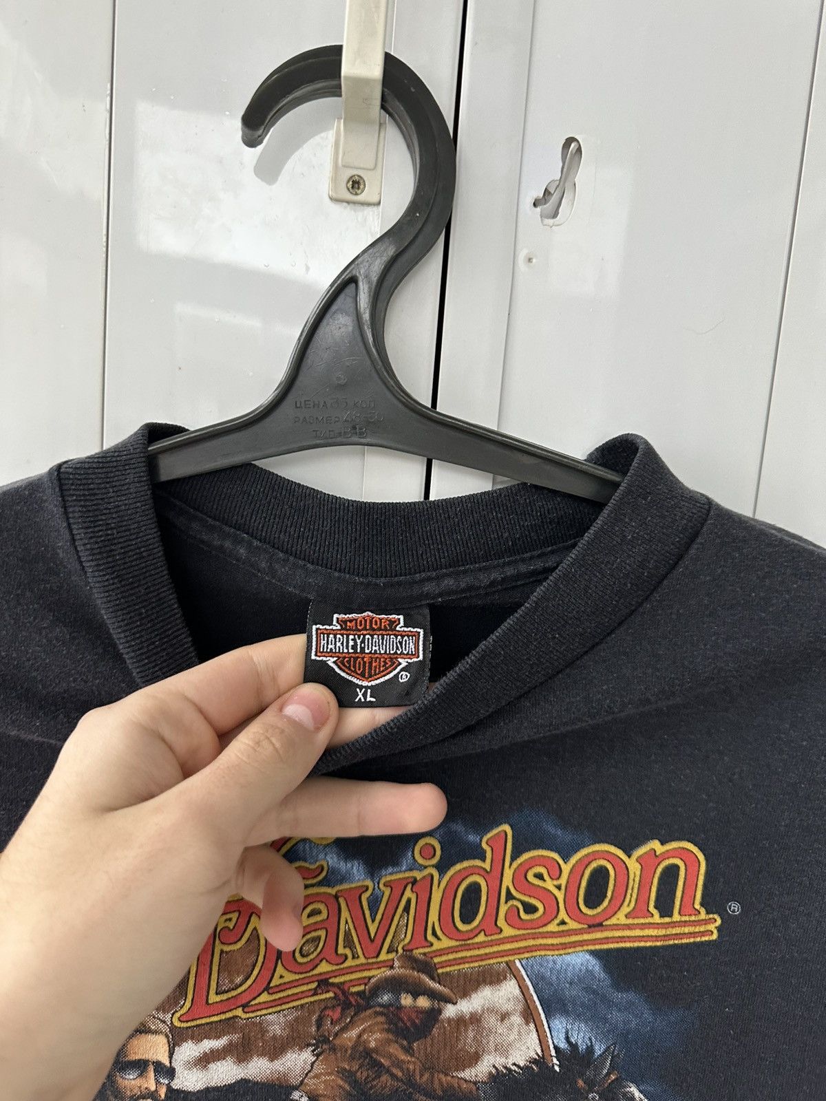 Harley Davidson 3D Emblem 1991 Vintage Harley Davidson T-shirt Size US L / EU 52-54 / 3 - 11 Thumbnail