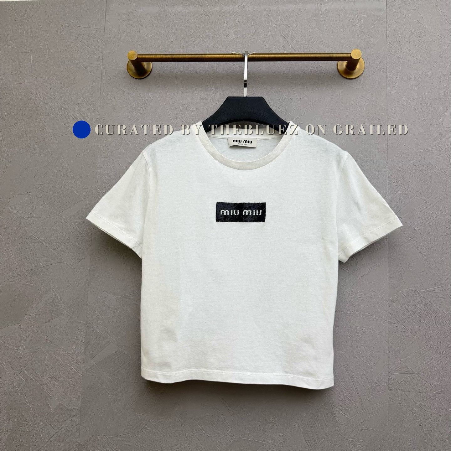 Miu Miu MIU MIU women's sequin short sleeve tee | Grailed