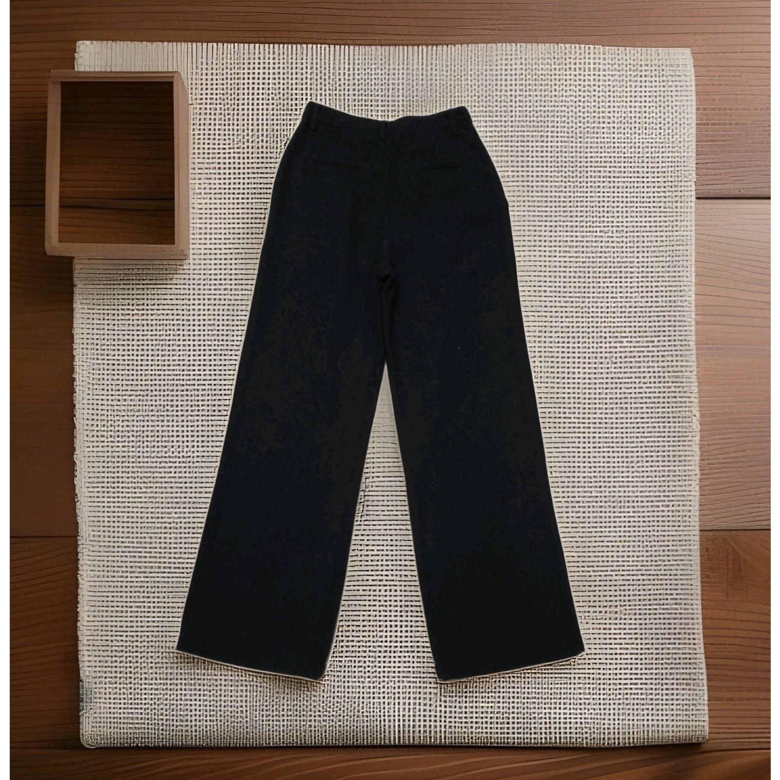 Reformation Reformation Mason High-Waisted Wool-Blend Trouser 2p Size 26" / US 2 / IT 38 - 2 Thumbnail
