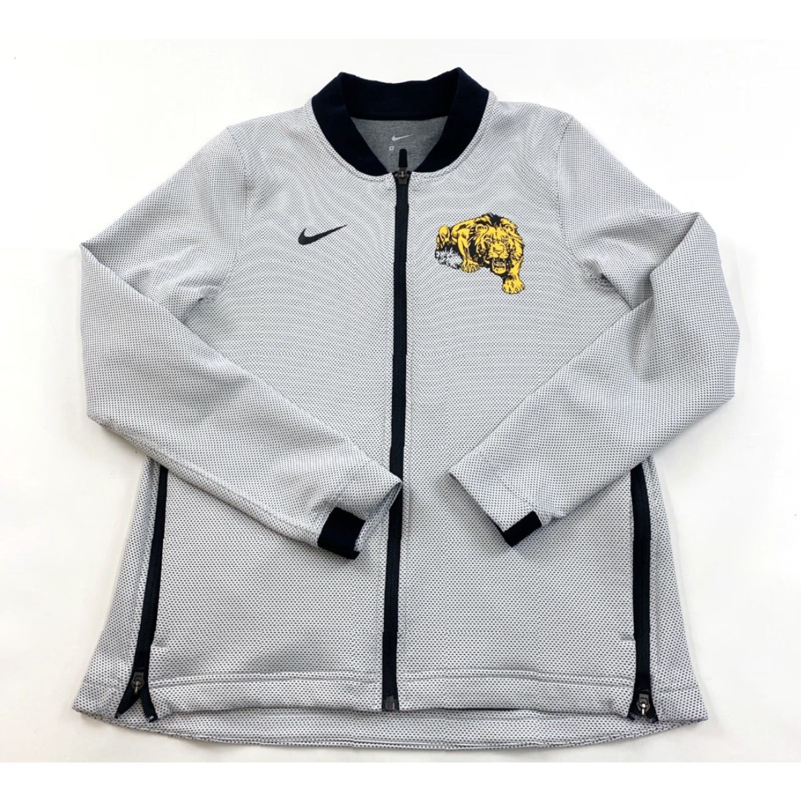 Nike Nike Jacket Womens Medium Gray Lion Logo Full Zip Therma Flex Size M / US 6-8 / IT 42-44 - 2 Thumbnail