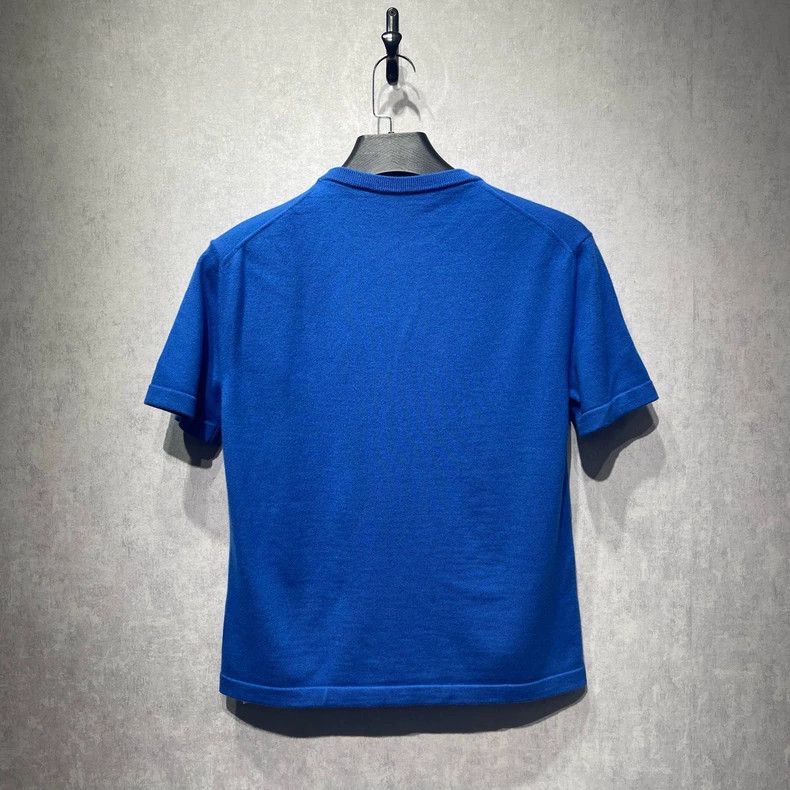 Louis Vuitton LOUIS VUITTON Blue sky and white clouds knitted short sleev Size US S / EU 44-46 / 1 - 2 Thumbnail
