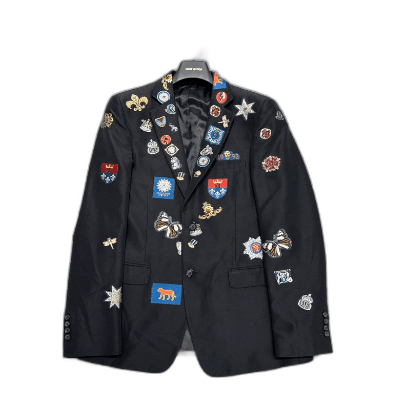 Alexander McQueen Alexandermcqueen Embroidered Badge Suit Jacket-yf Size US L / EU 52-54 / 3 - 1 Thumbnail