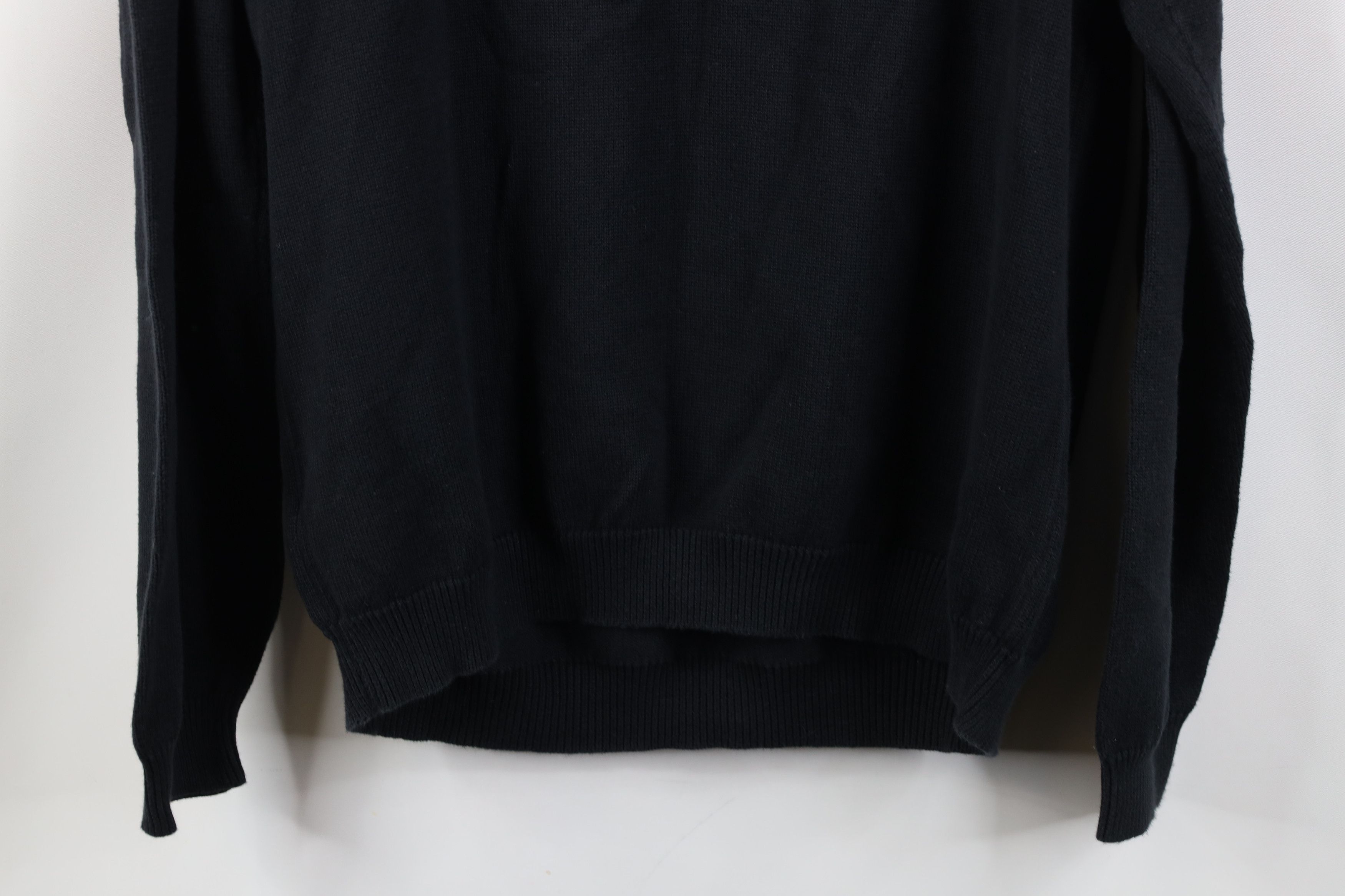 Eddie Bauer Vintage 90s Eddie Bauer Knit V-Neck Sweater Black Japan Size US M / EU 48-50 / 2 - 10 Thumbnail