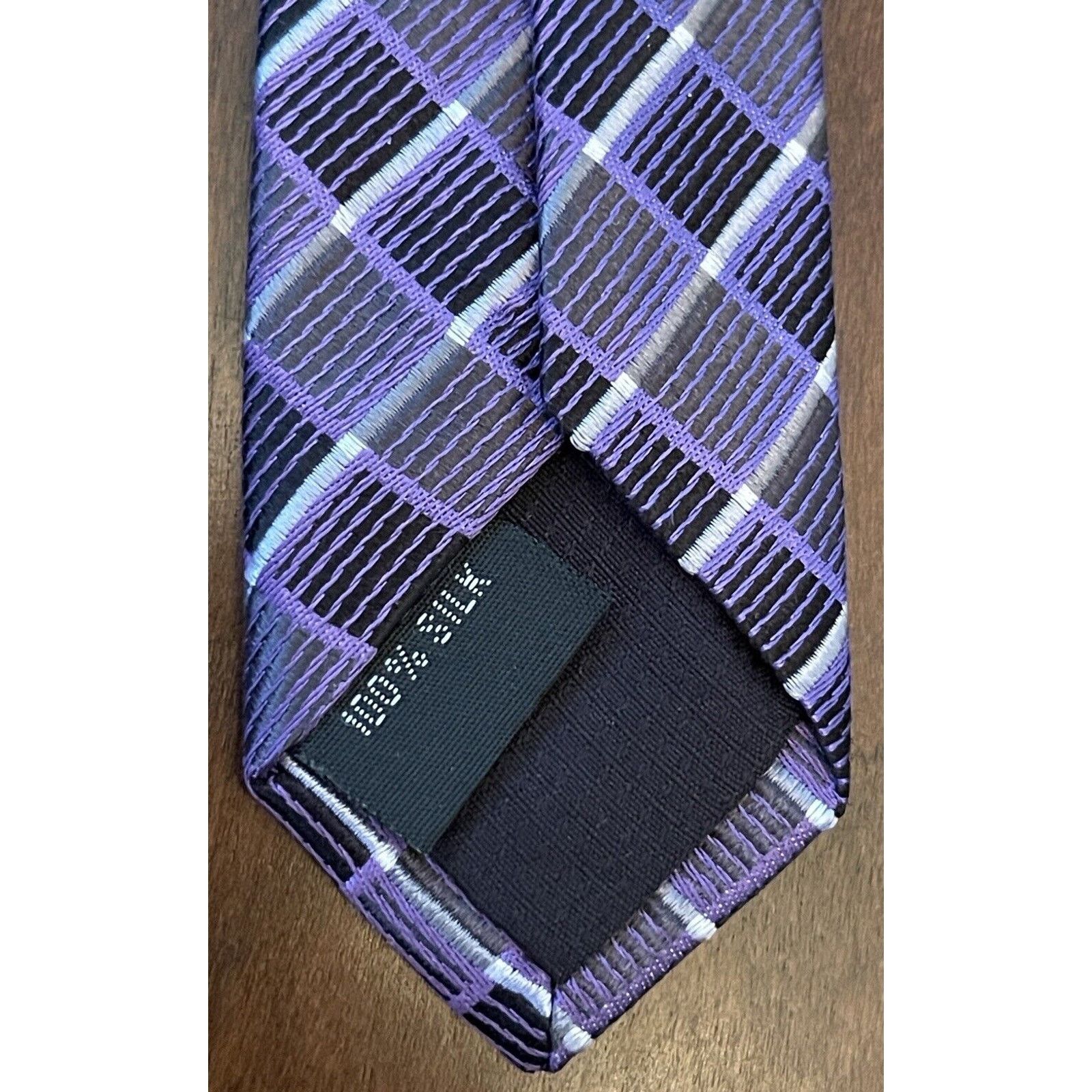 Pronto Uomo Pronto Uomo Purple 100% Silk Men’s Neck Tie Made In China Size ONE SIZE - 7 Thumbnail