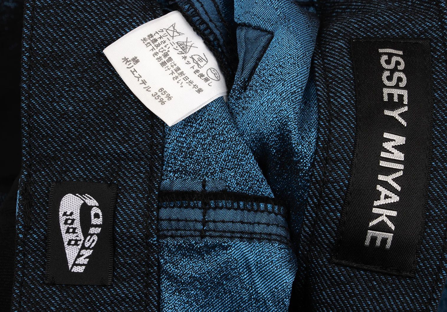 Issey Miyake A-POC INSIDE Trim Fade Design Pants in Black and Blue Size US 36 / EU 52 - 18 Thumbnail
