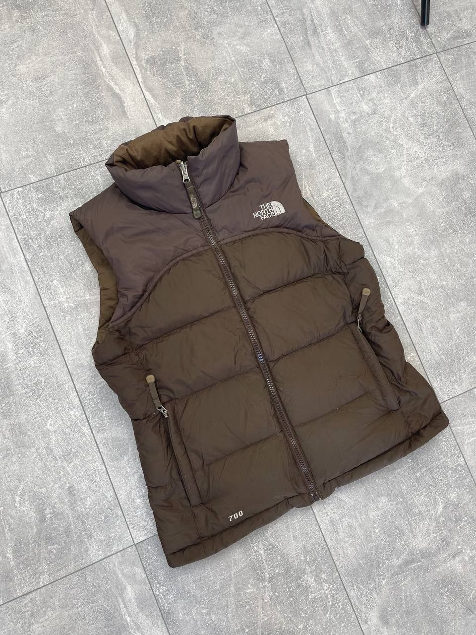 The North Face The North Face Brown Retro Puffer Down Nuptse 700 Vest Size S / US 4 / IT 40 - 2 Thumbnail