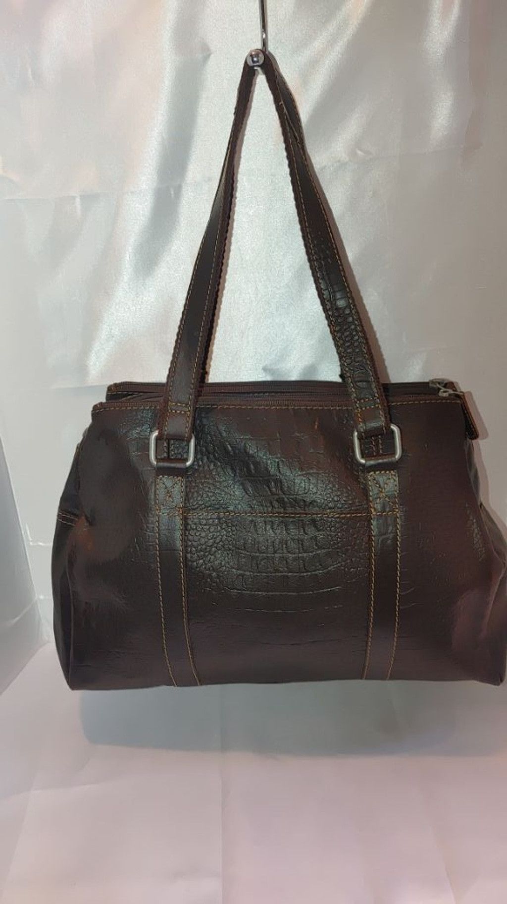 Jack Georges Jack Georges Hornback Croco Satchel Handbag #HB815 NWOT Size ONE SIZE - 6 Thumbnail